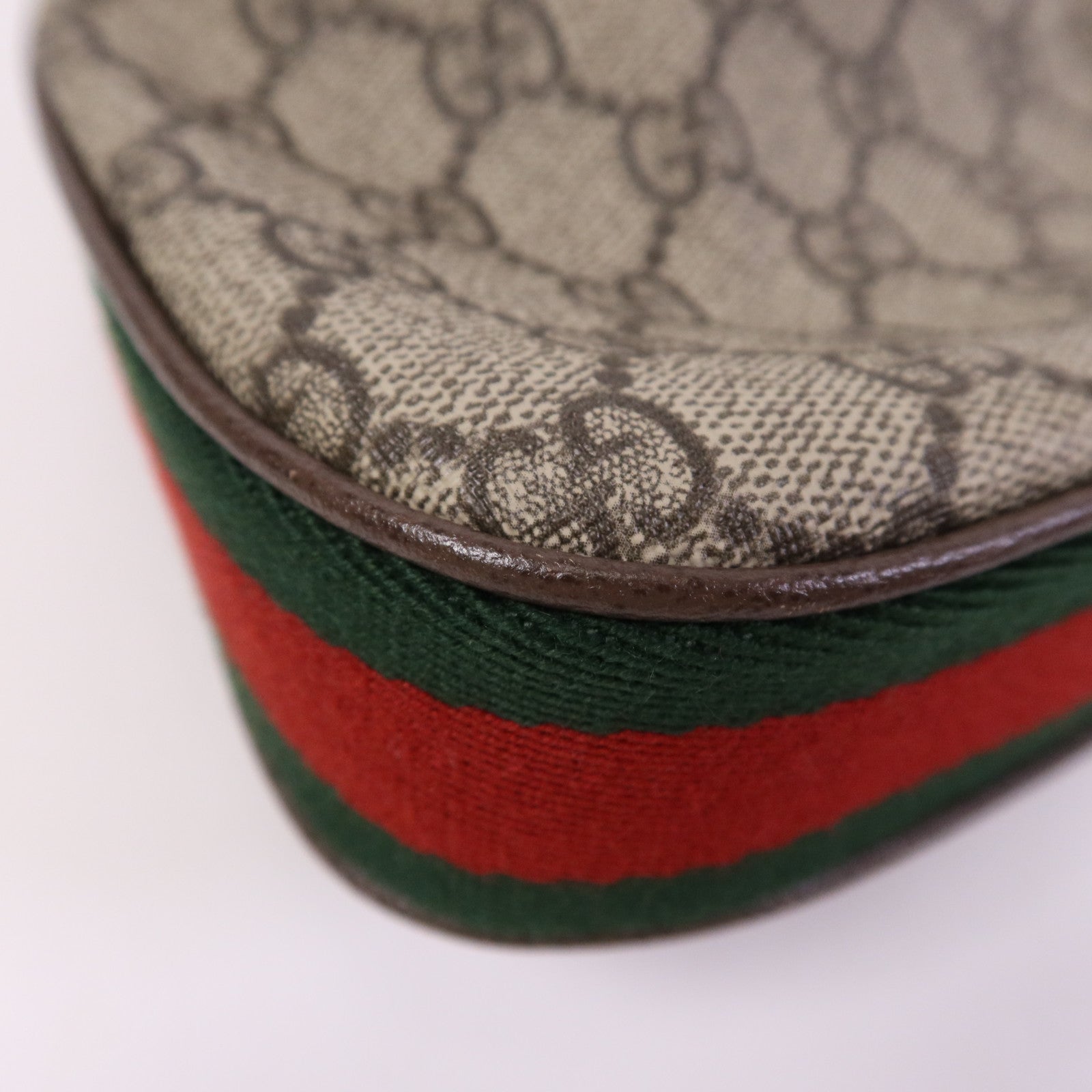 GUCCI 【激減優惠】塗層帆布Attache Mini Bag銀扣手挽袋