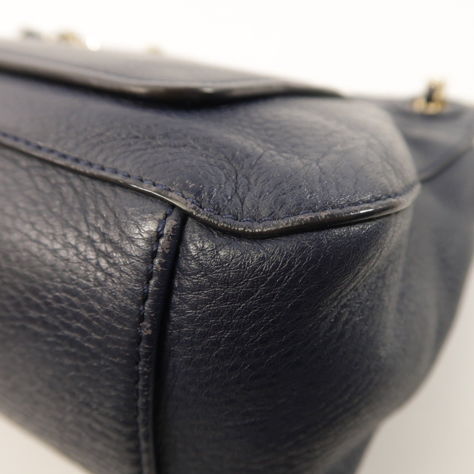Tory Burch 牛皮皮革Chain Shoulder金扣鏈帶肩背袋