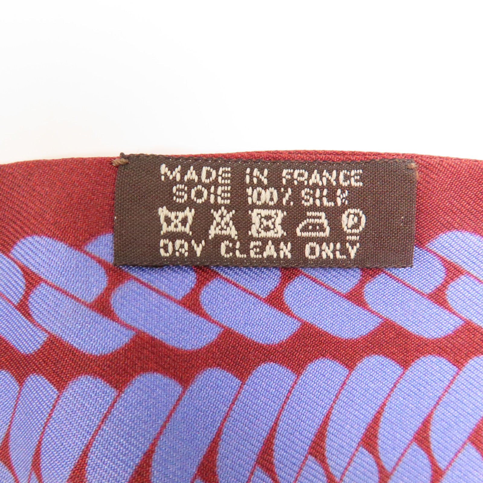 HERMES Twilly Scarf Scarves Silk Purple Red