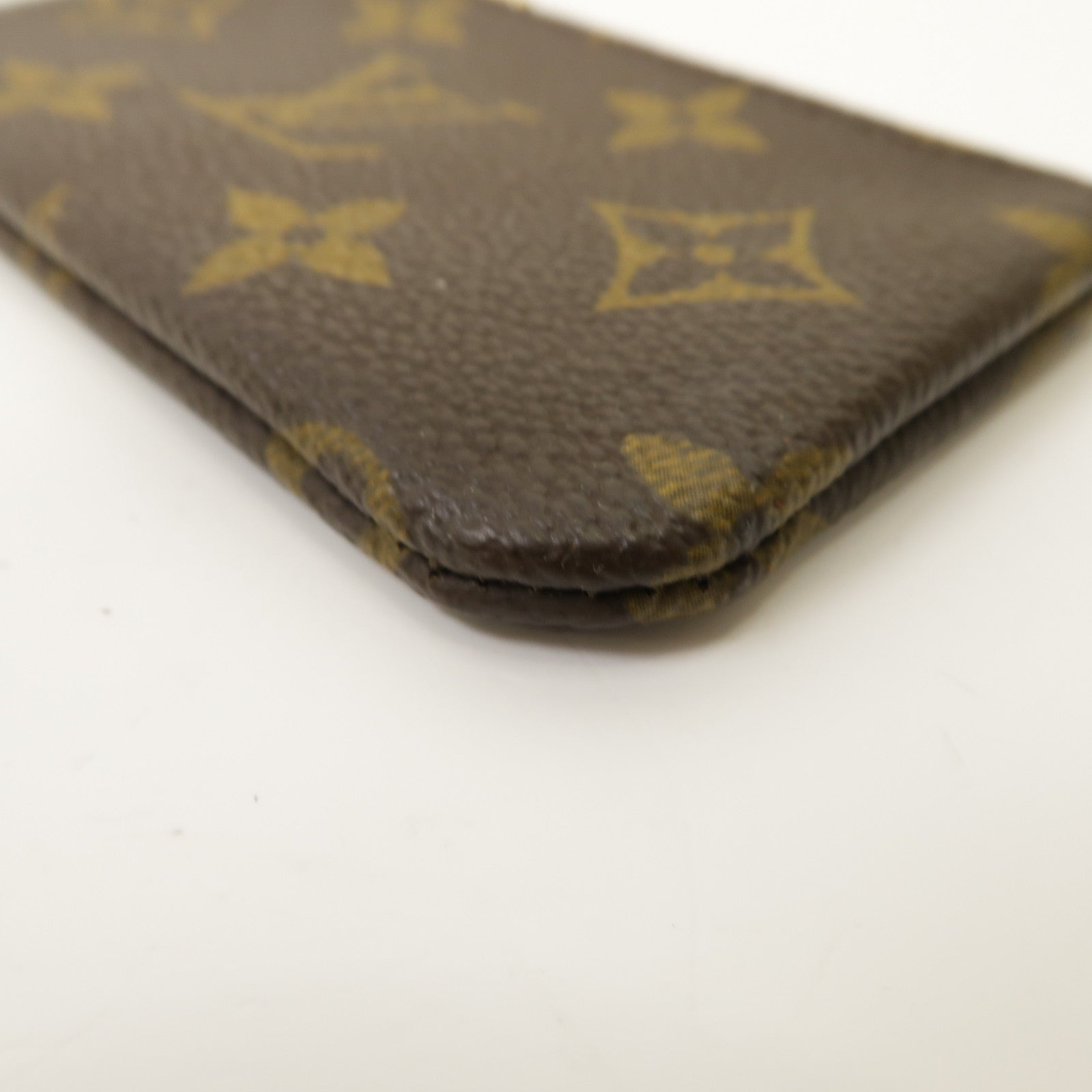 LOUIS VUITTON Monogram Key Pouch金扣鑰匙零錢包啡色