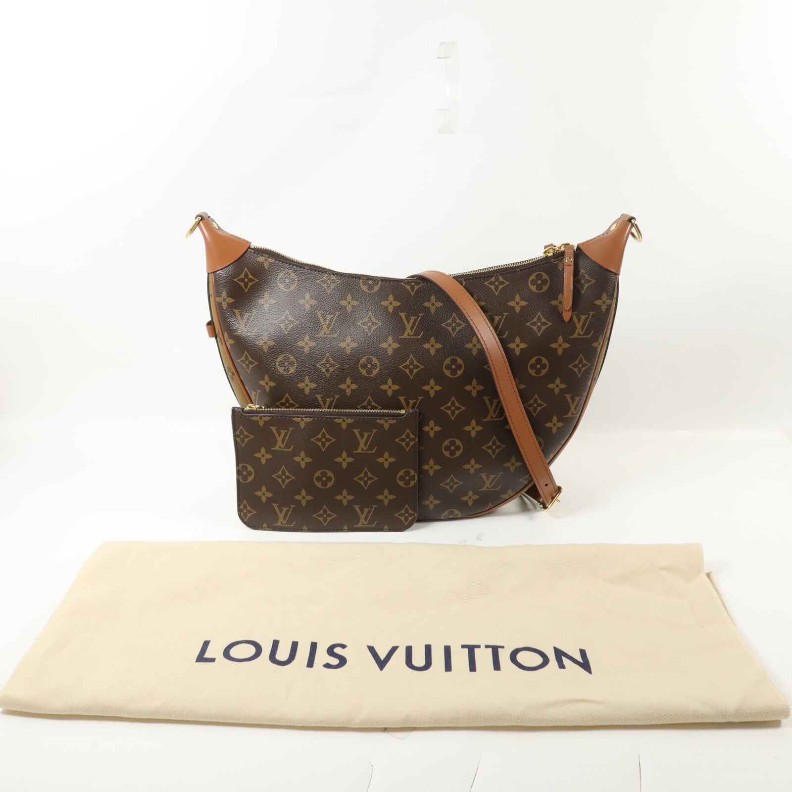 LOUIS VUITTON Monogram Reverse Loop Hobo手挽肩背兩用袋