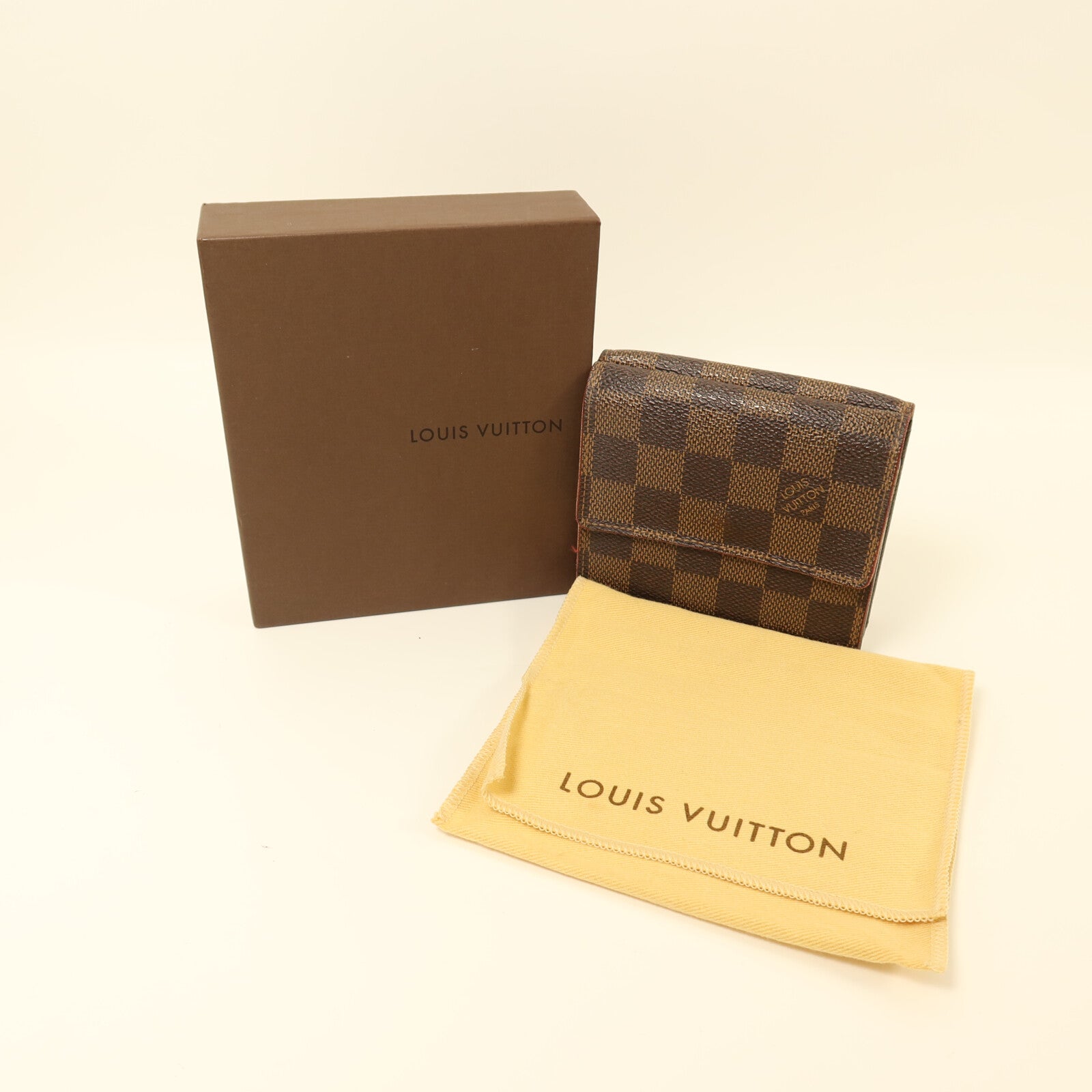 LOUIS VUITTON Damier Porte Monnaie Cartes Credit金扣錢包