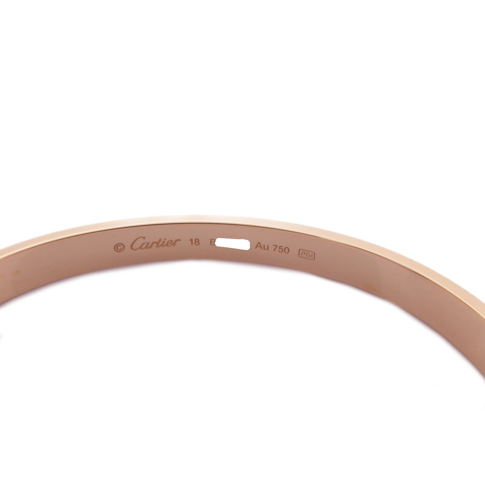 CARTIER 【激減優惠】18K玫瑰金Love Bracelet手鐲Cartier#18