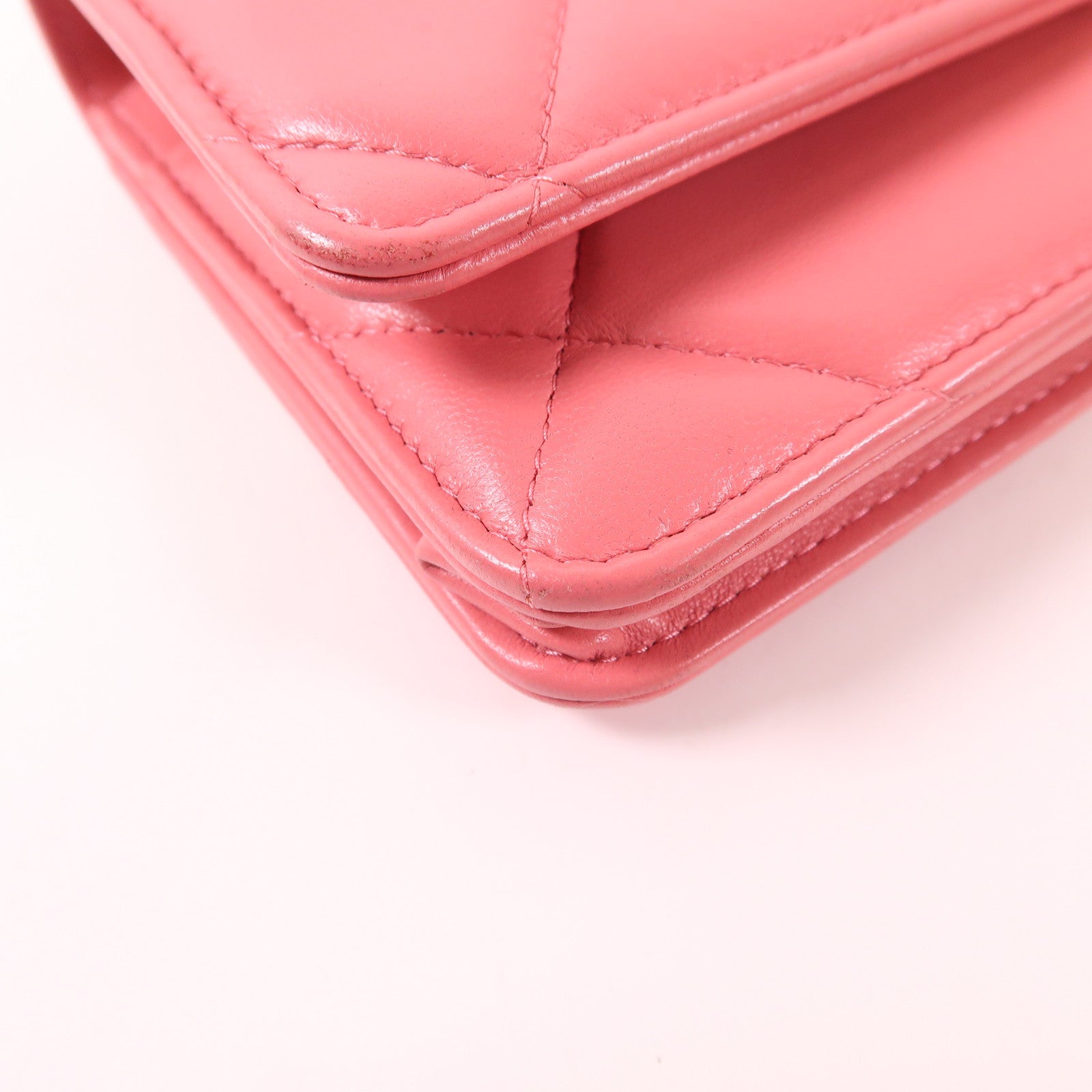 CHANEL 羊皮皮革Wallet On Chain 19鏈帶手挽肩背兩用袋