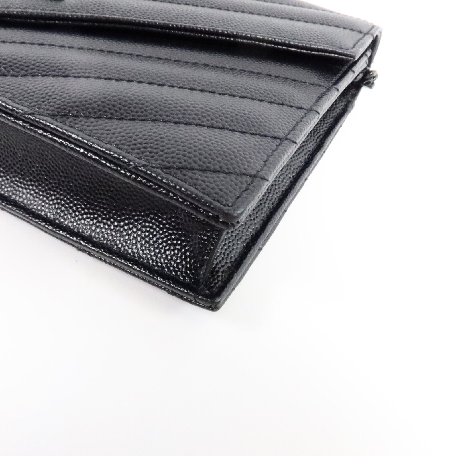 SAINT LAURENT 牛皮皮革Cassandre Envelope Chain Wallet鏈帶肩背袋