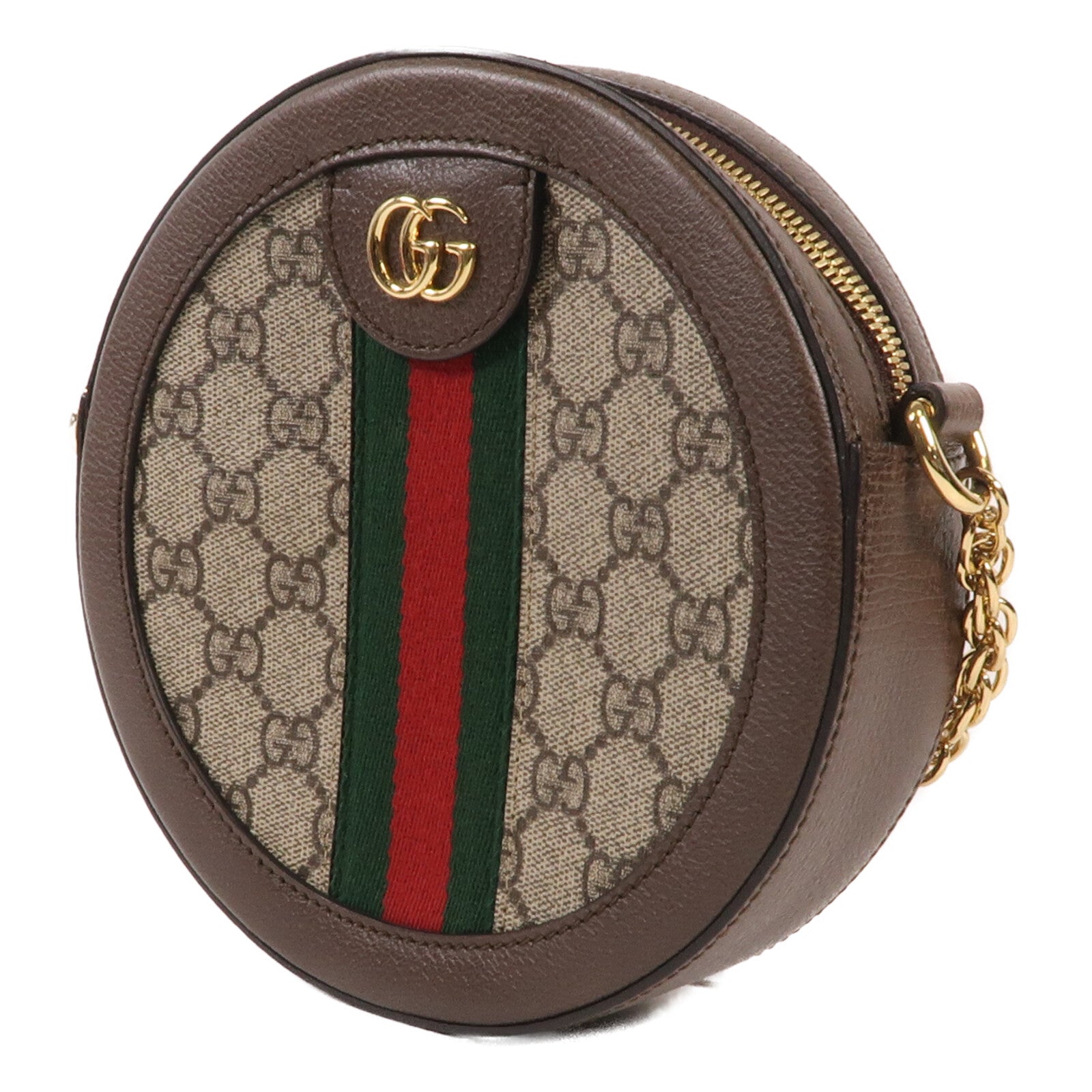 GUCCI 塗層帆布Ophidia GG Mini金扣鏈帶肩背袋