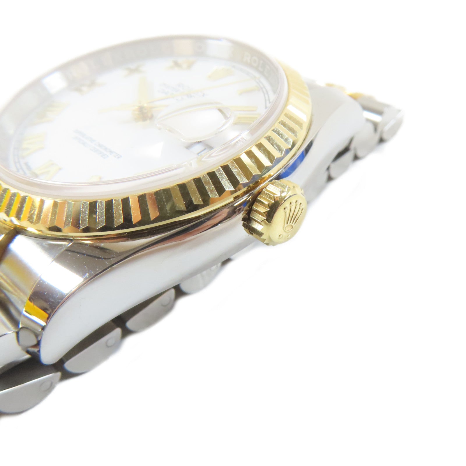 ROLEX Datejust 36mm 18K黃金/不鏽鋼手錶自動機芯白色