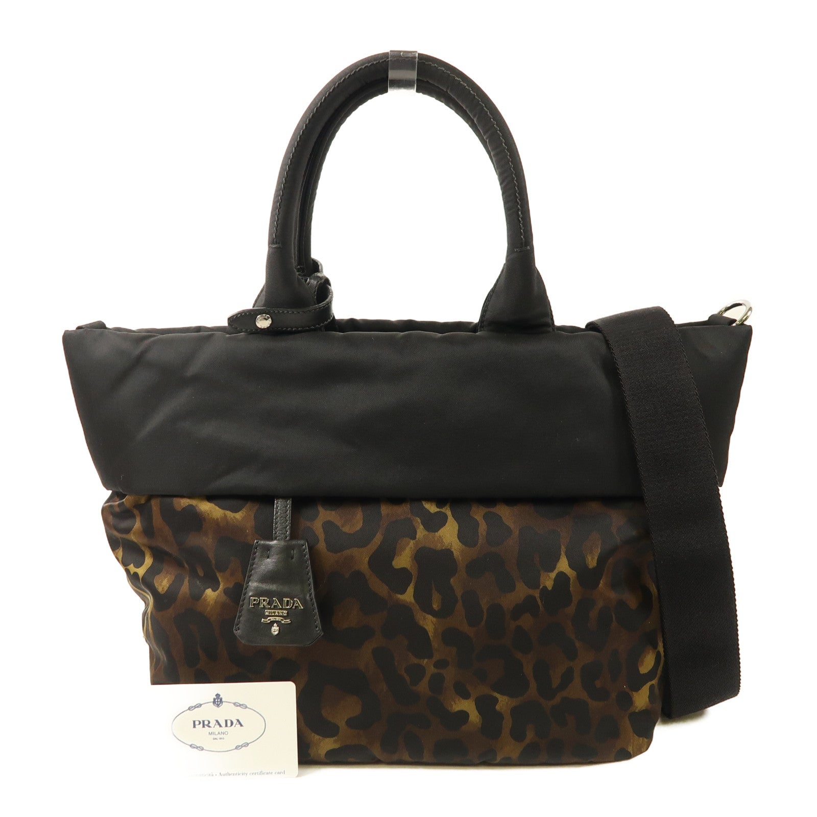 PRADA 尼龍/帆布Shoulder Bag肩背袋