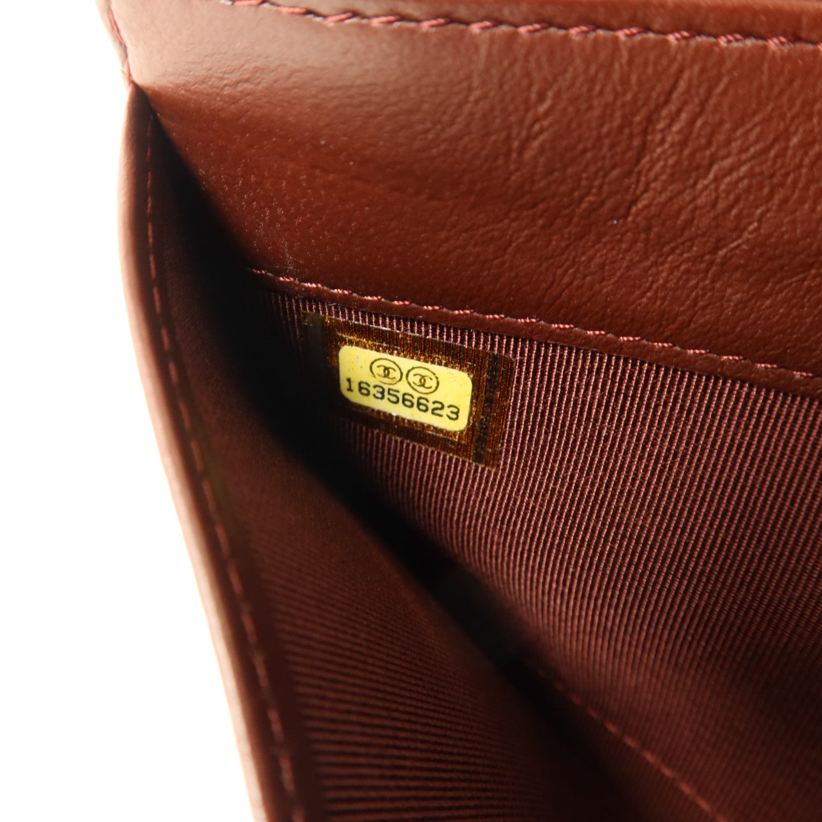 CHANEL 羊皮皮革Long Bifold Wallet銀扣長錢包