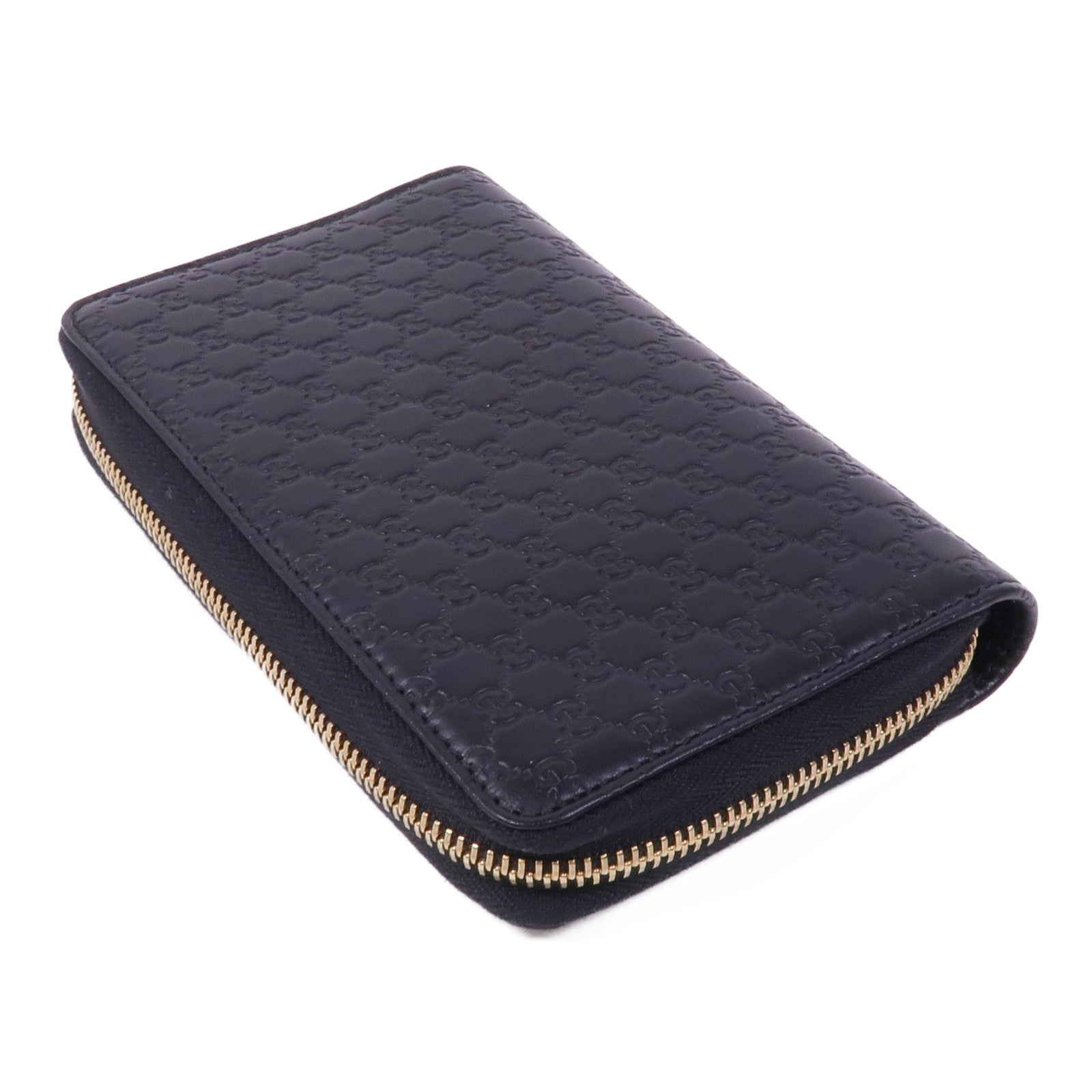 GUCCI 皮革Zipped Wallet金扣長錢包