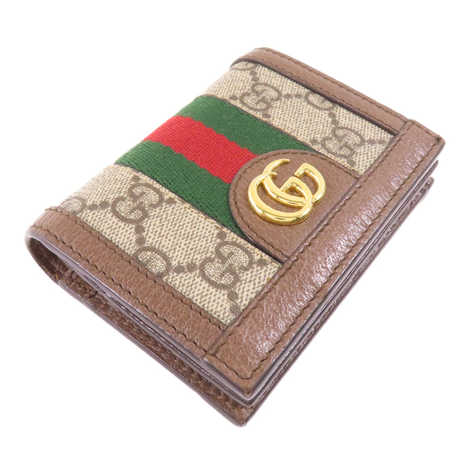 GUCCI 塗層帆布Ophidia GG Wallet金扣錢包