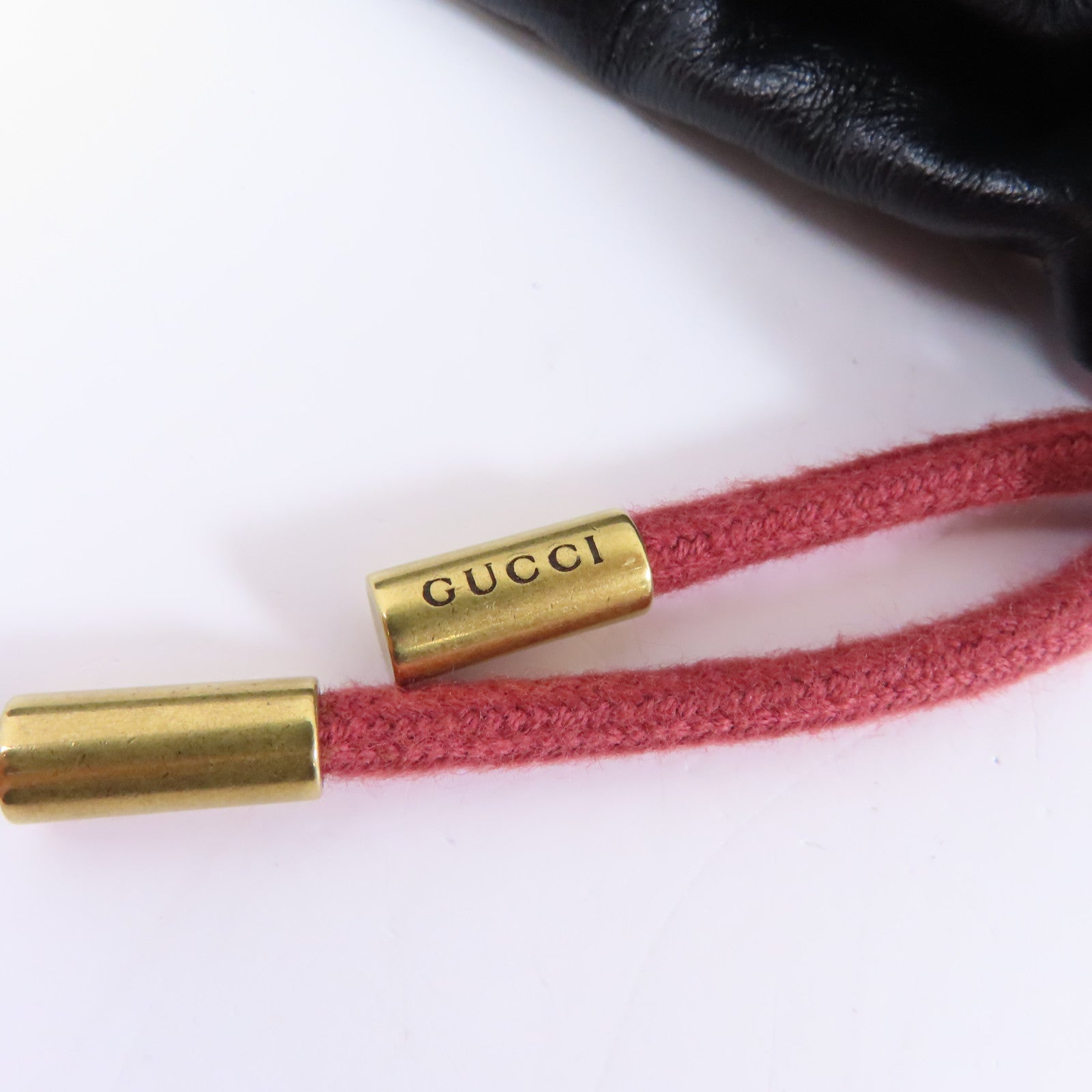 GUCCI 【激減優惠】牛皮皮革GG Marmont金扣鏈帶肩背袋黑色
