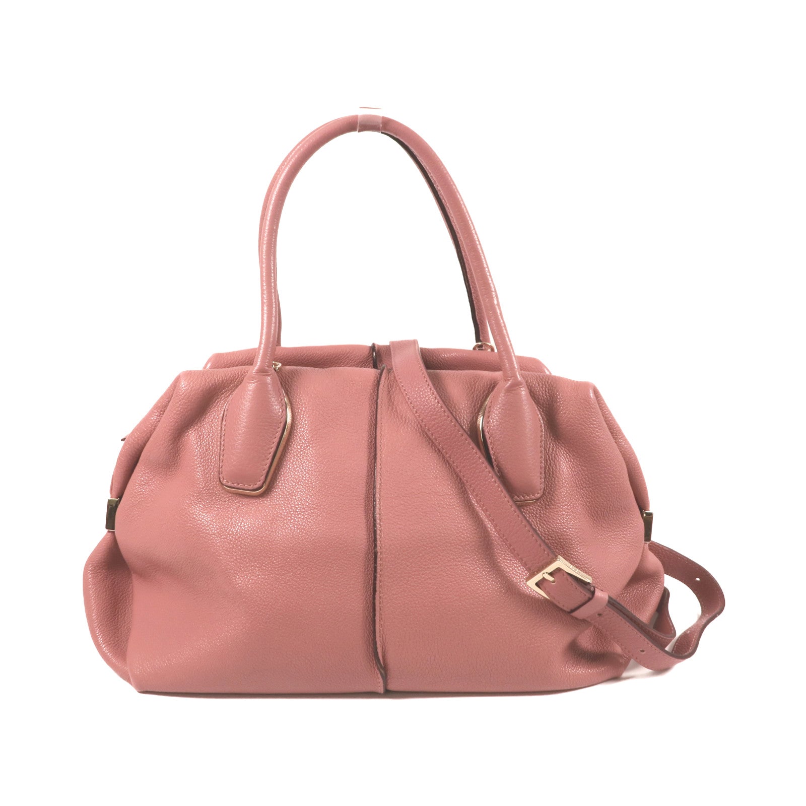 TOD'S 牛皮皮革Shoulder Bag金扣手挽肩背兩用袋