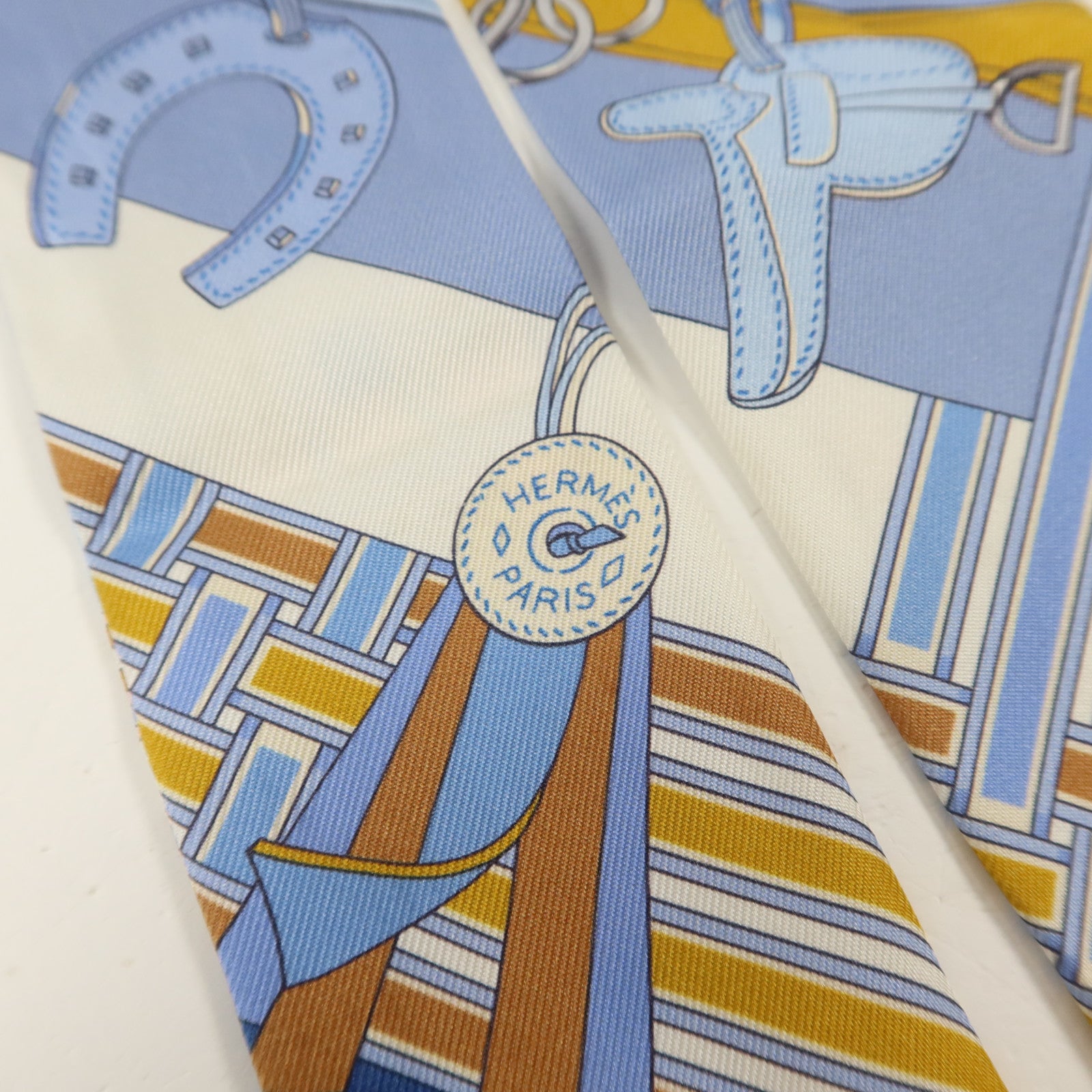 HERMES 絲質Twilly絲巾