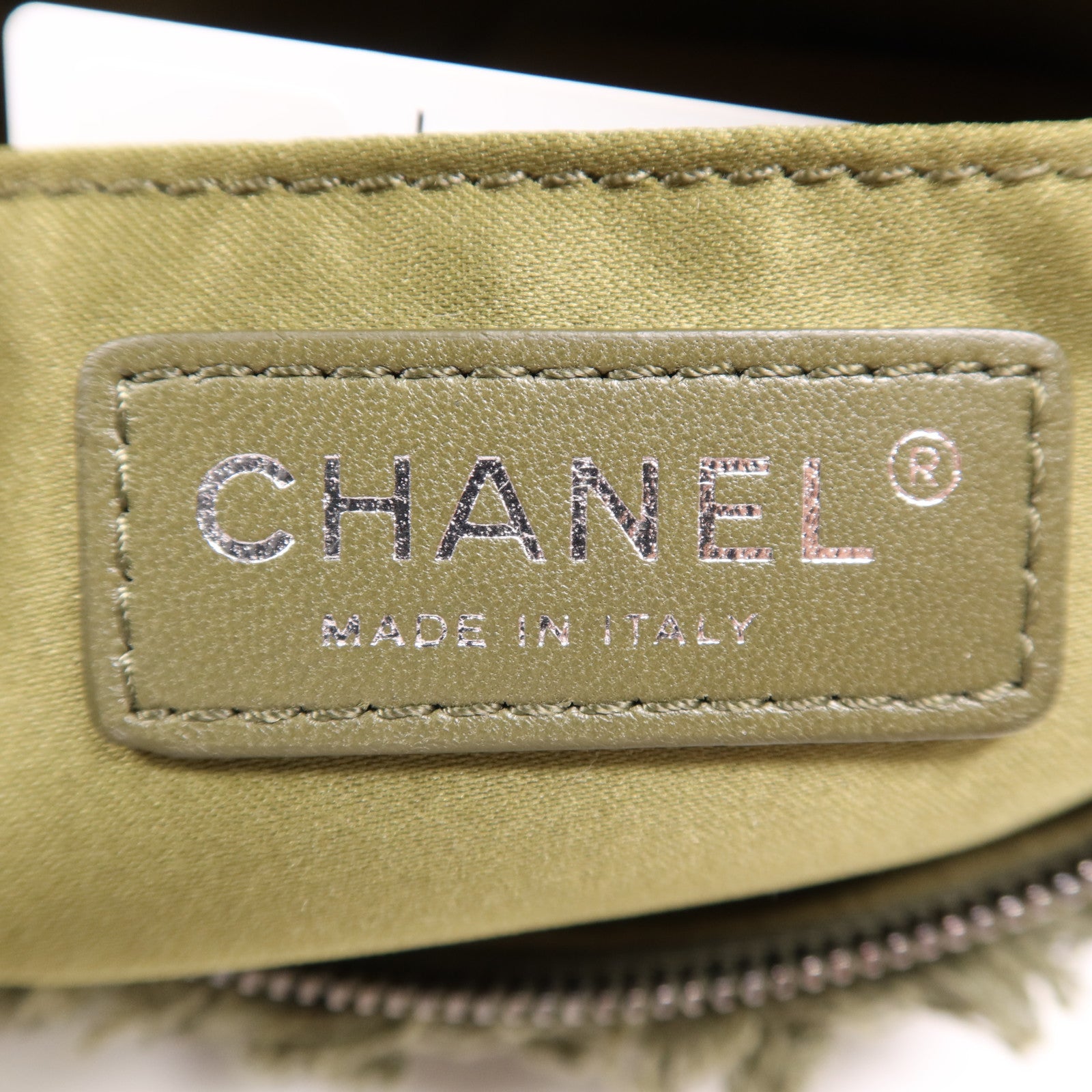 CHANEL 帆布Waist銀扣腰包