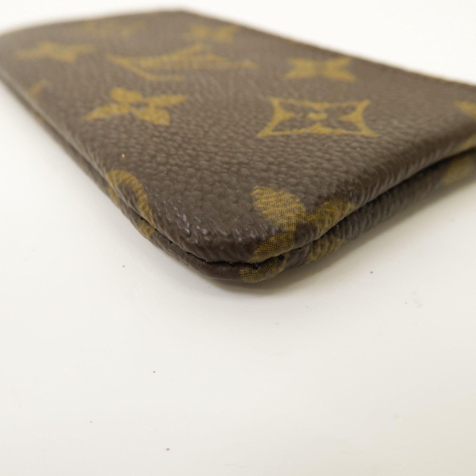 LOUIS VUITTON Monogram Key Pouch金扣鑰匙零錢包啡色