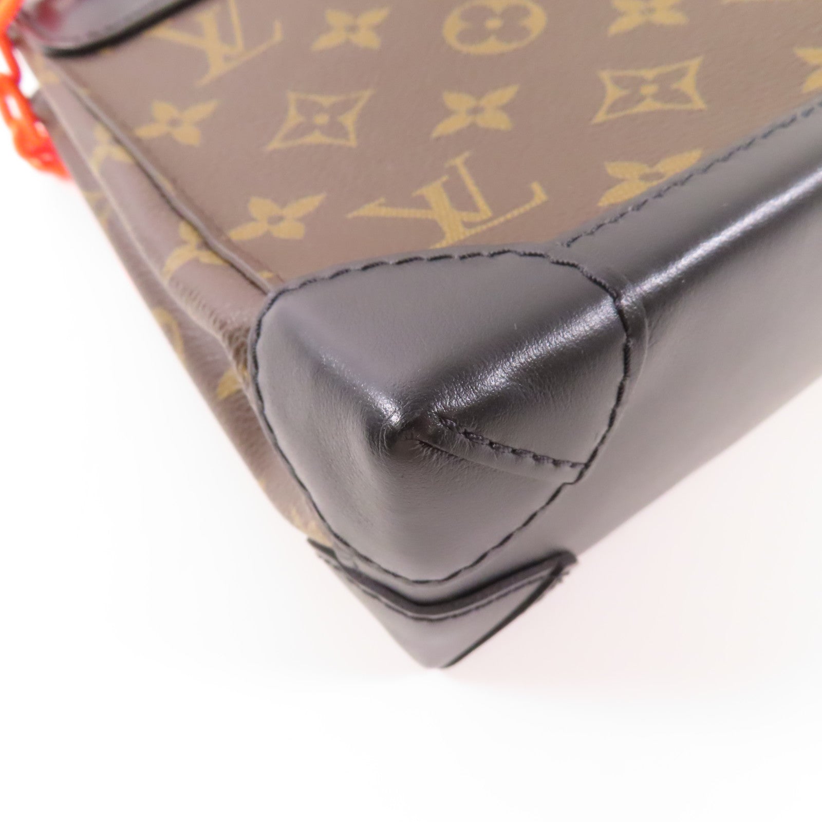 LOUIS VUITTON LV Steamer Nano Shoulder Bag M80327 Monogram Brown/Black