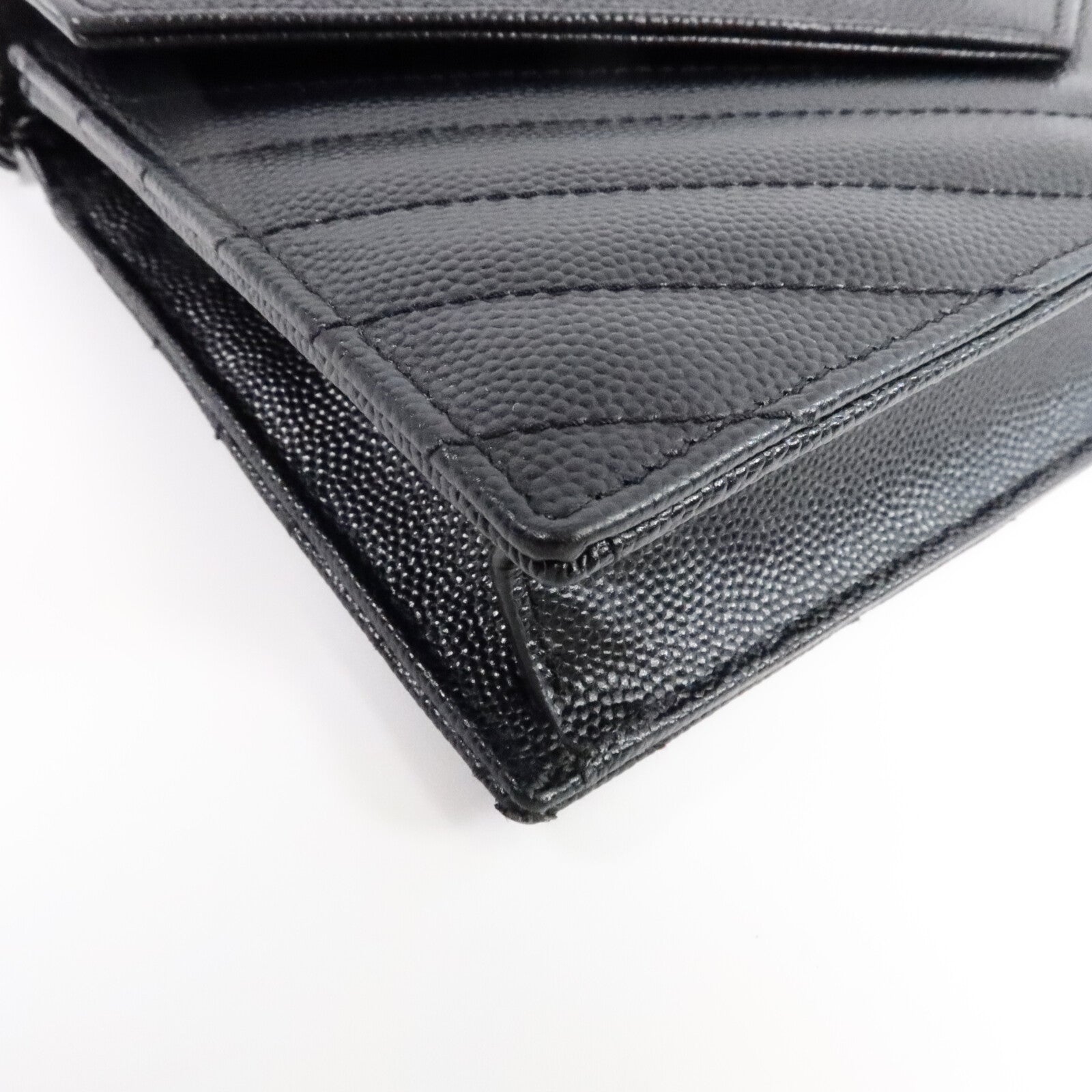 SAINT LAURENT 牛皮皮革Cassandre Envelope Chain Wallet鏈帶肩背袋