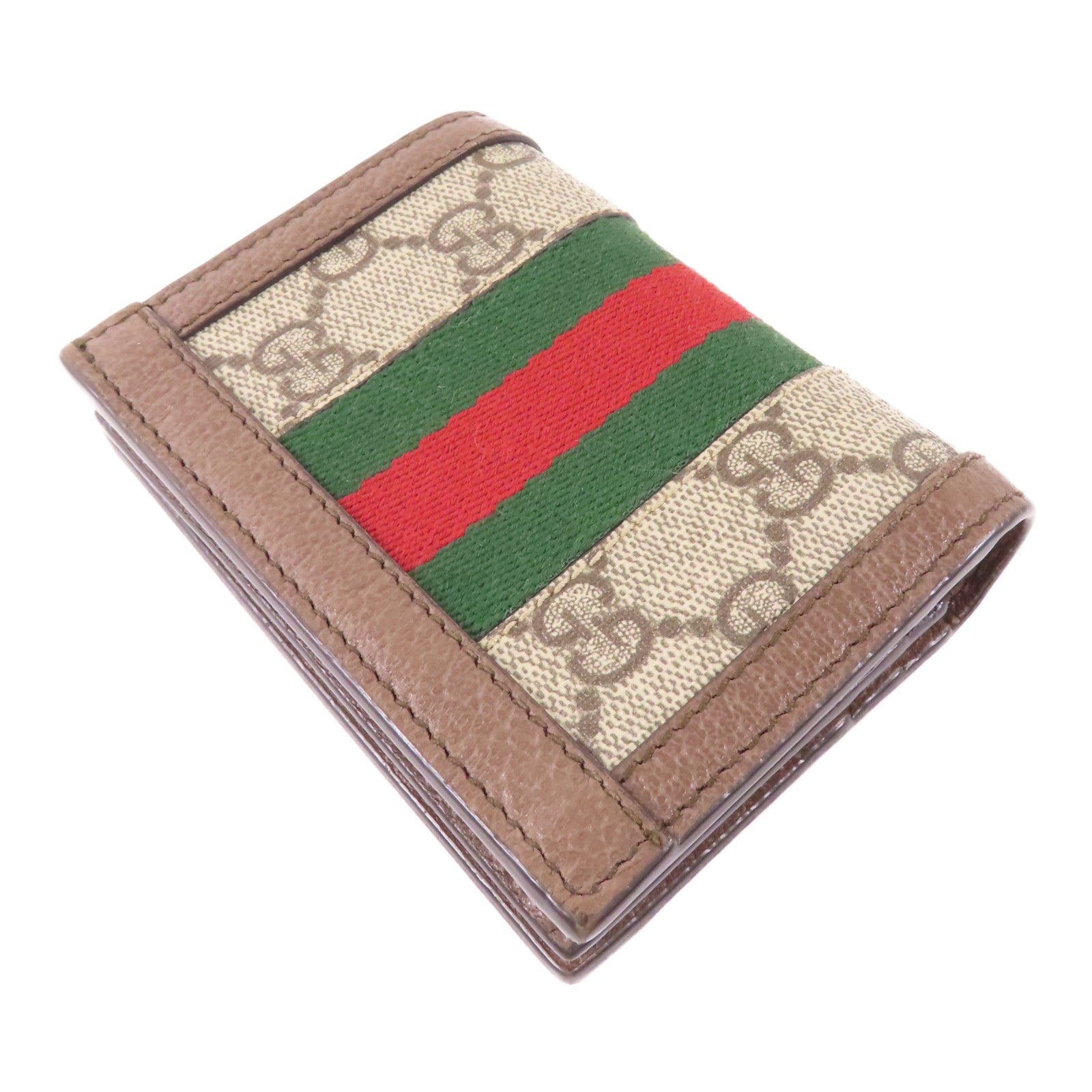 GUCCI 塗層帆布Ophidia GG Wallet金扣錢包