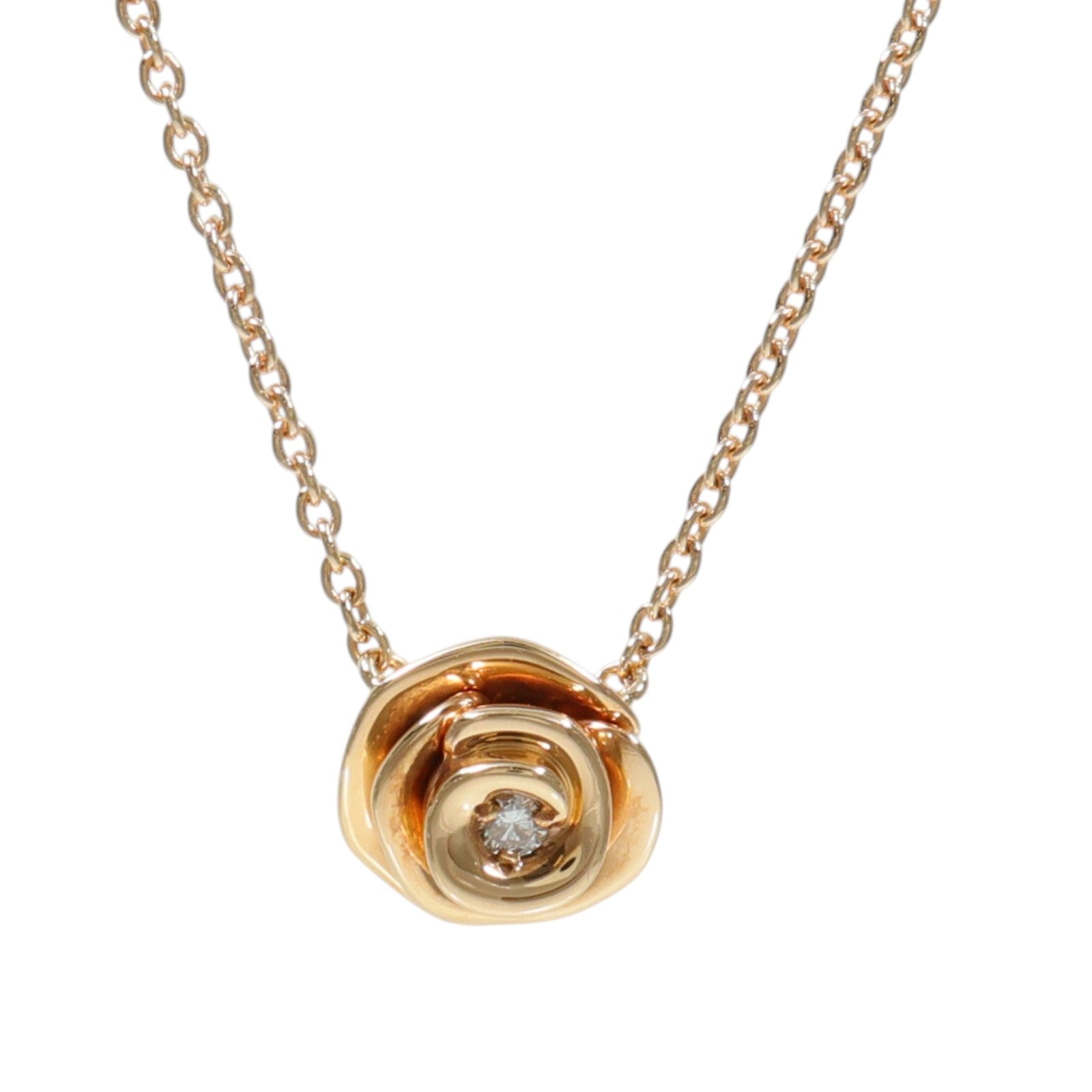 Dior 18K玫瑰金Rose Dior Couture鑽石項鍊