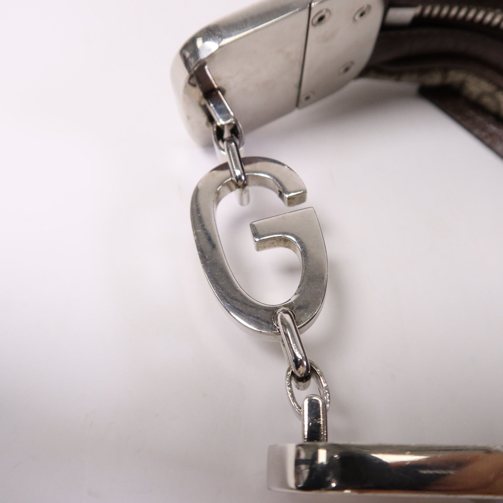 GUCCI 【激減優惠】塗層帆布Attache Mini Bag銀扣手挽袋