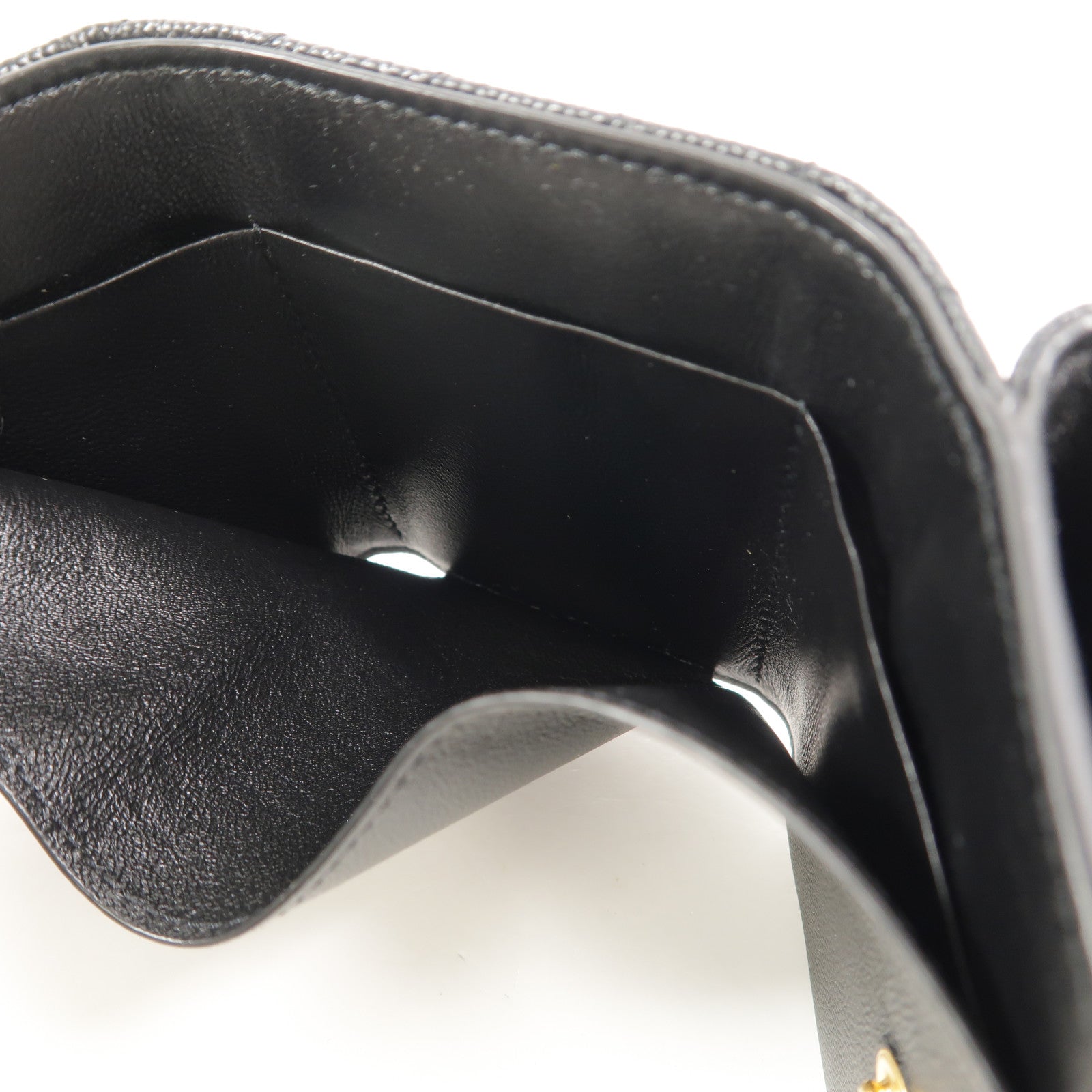 SAINT LAURENT 牛皮皮革Cassandre Matelasse Origami Tiny Wallet錢包