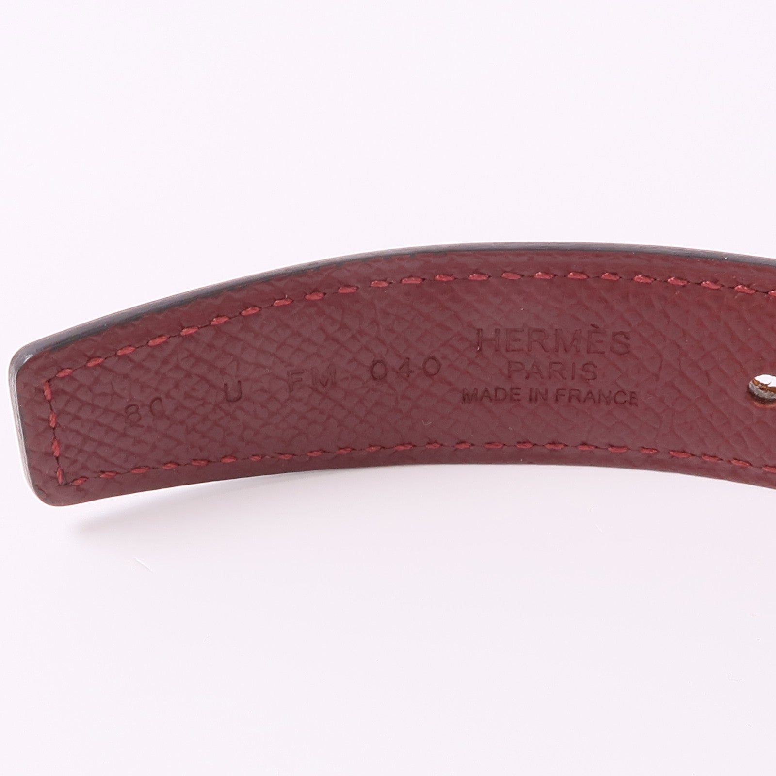 HERMES Swift/Epsom皮革Belt 80cm金扣皮帶Gold/Rough H