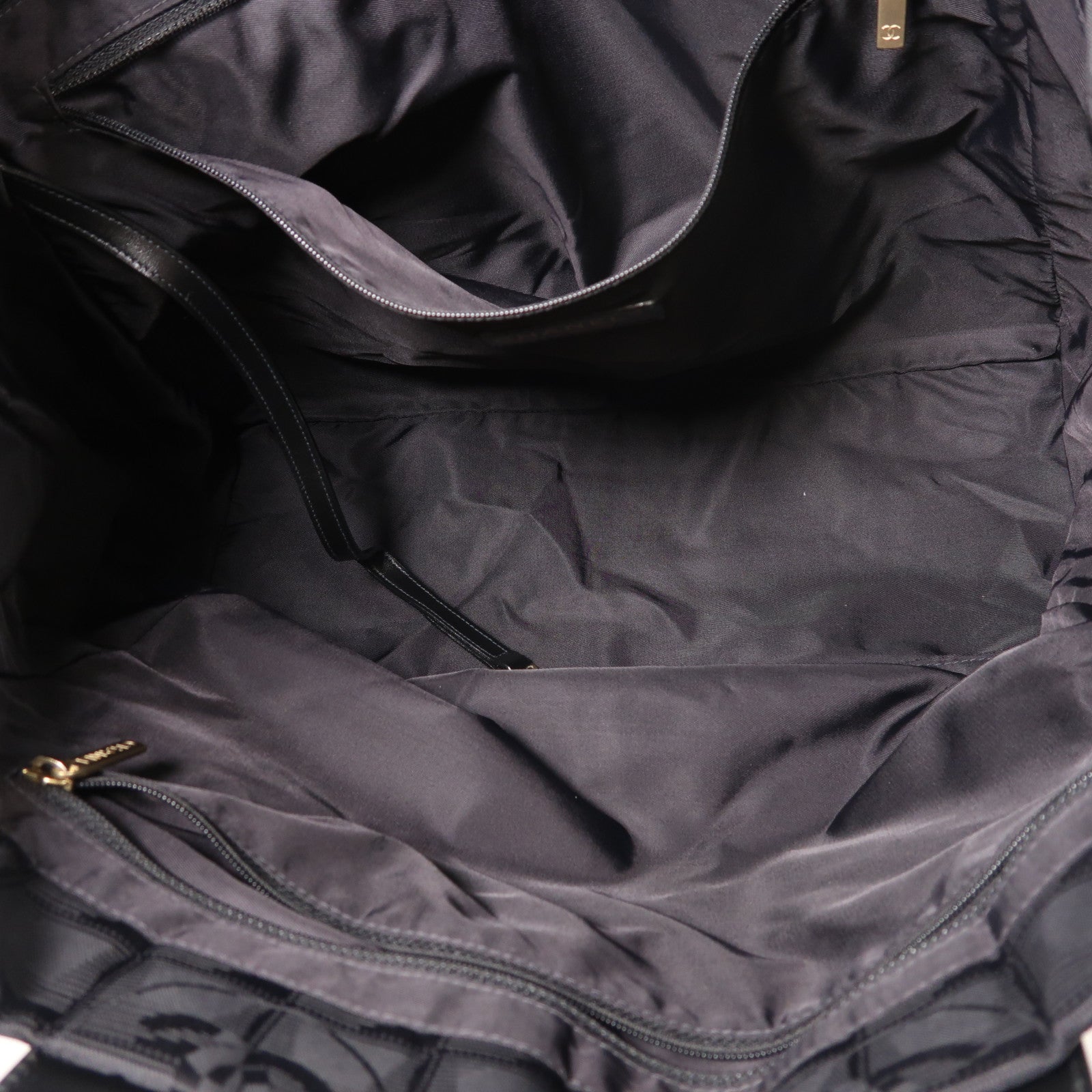 CHANEL 尼龍Vintage Tote Bag金扣肩背袋