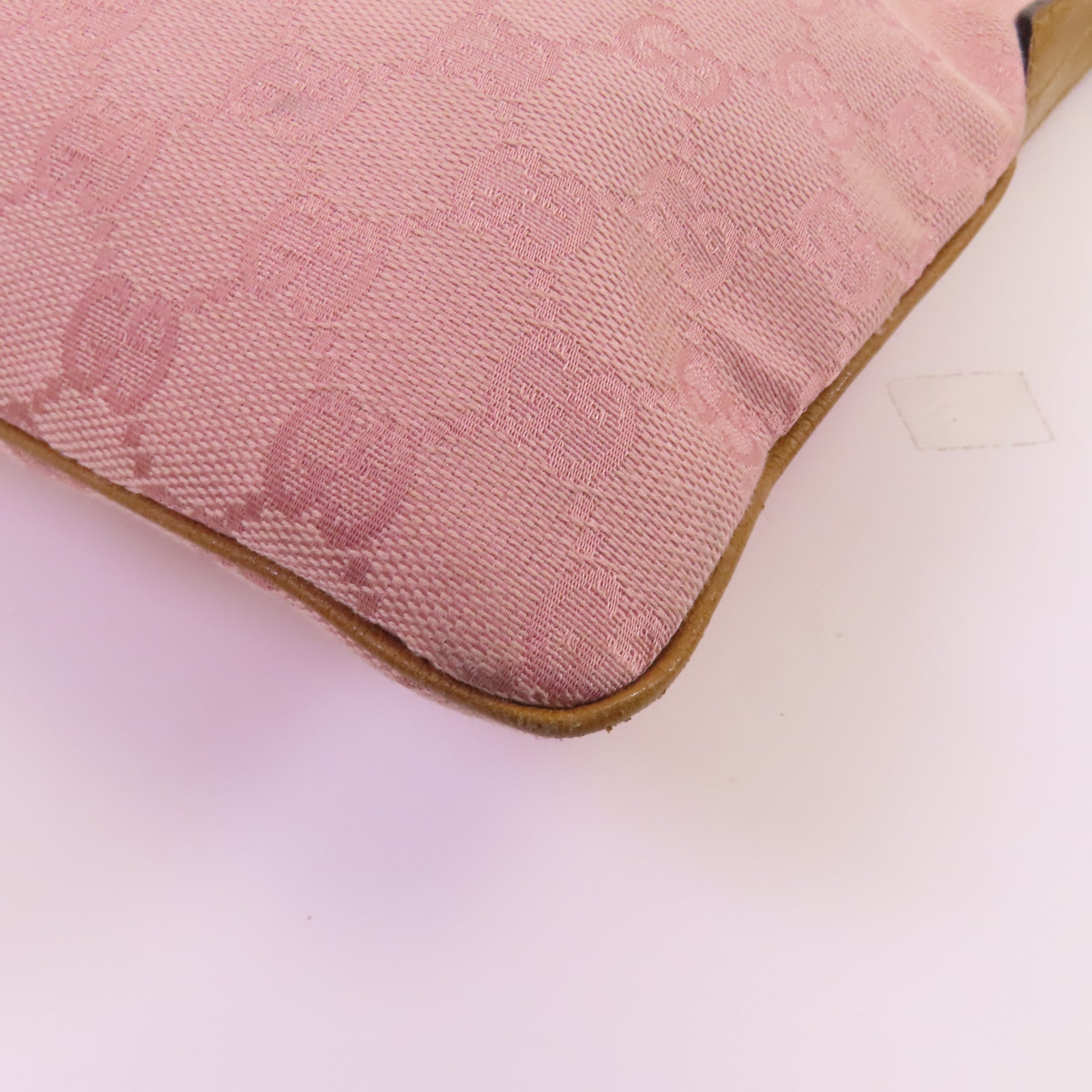 GUCCI 帆布Shoulder Bag銀扣肩背袋
