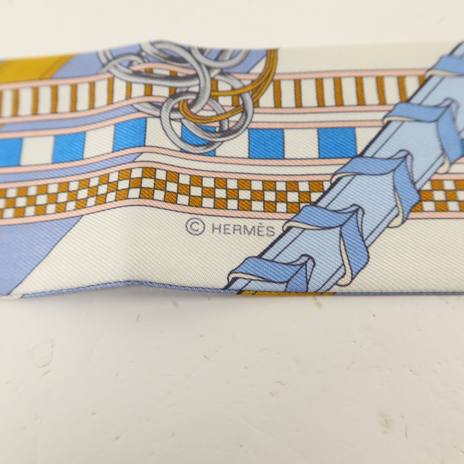 HERMES 絲質Twilly絲巾