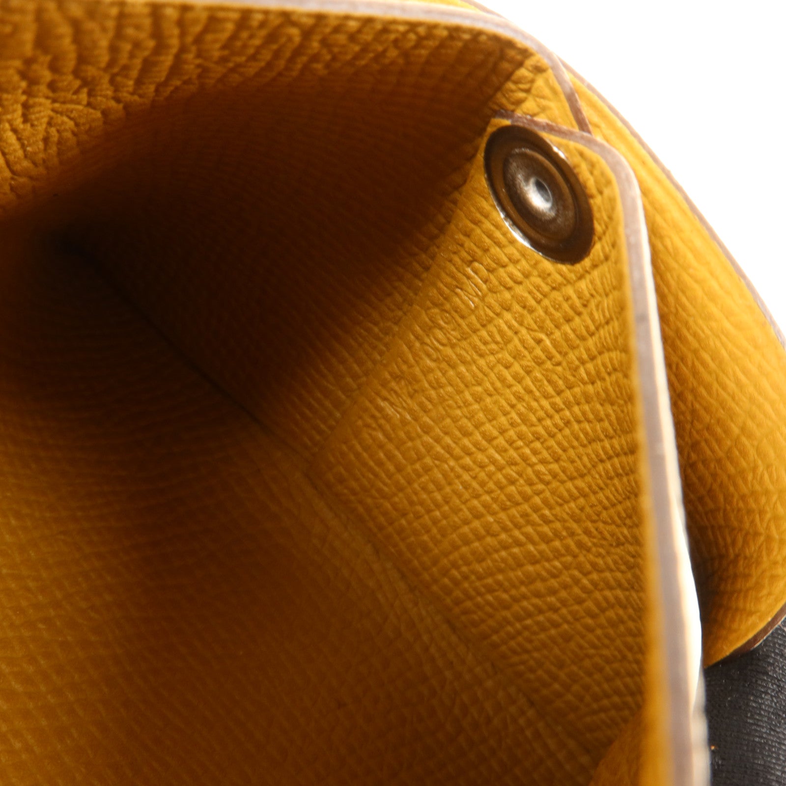 HERMES Epsom皮革Bastia Change Purse零錢包Nata/Biscuit