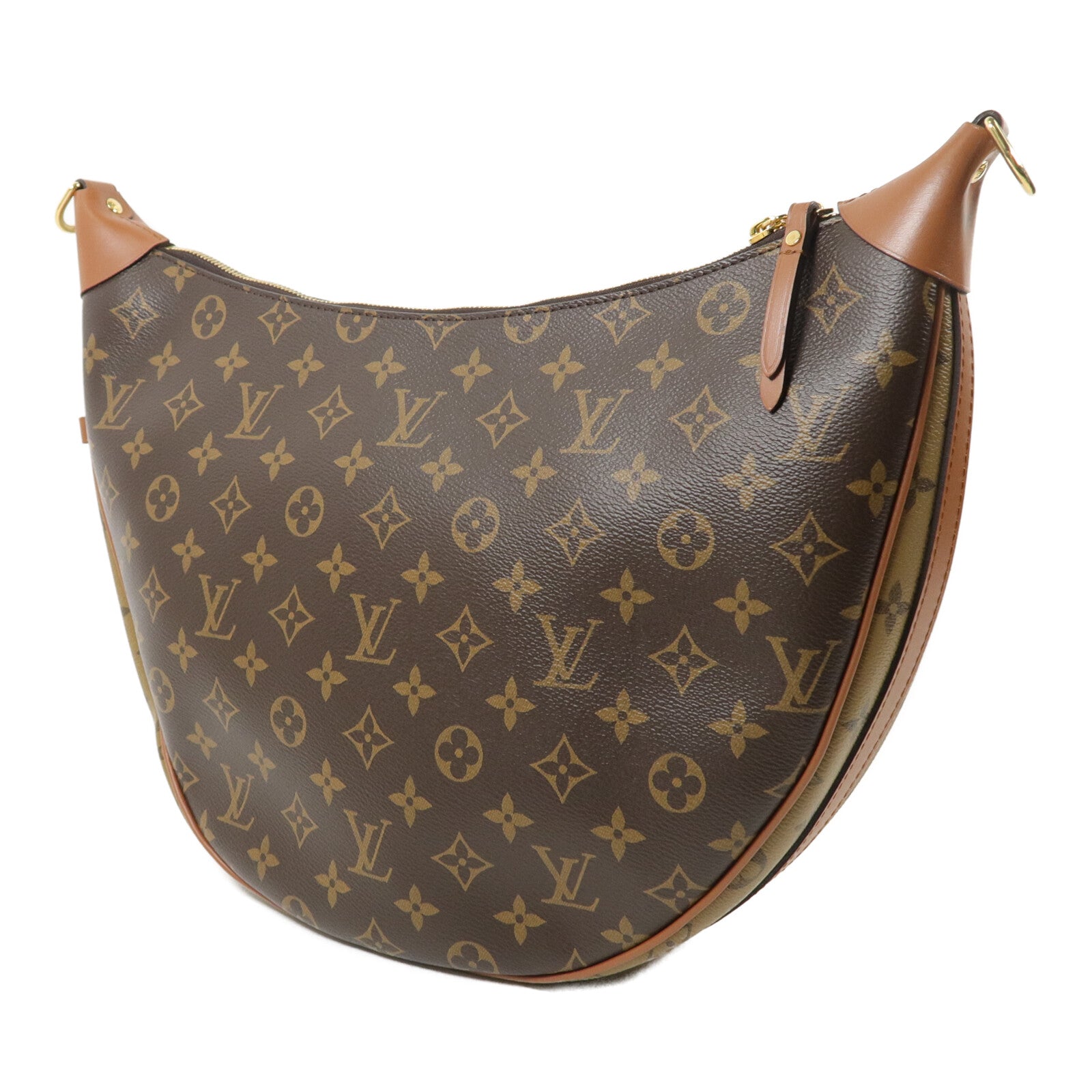 LOUIS VUITTON Monogram Reverse Loop Hobo手挽肩背兩用袋
