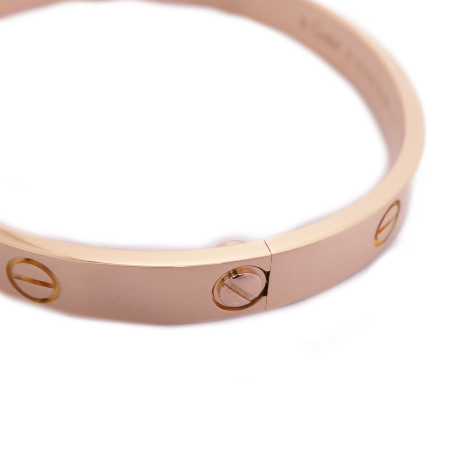 CARTIER 【激減優惠】18K玫瑰金Love Bracelet手鐲Cartier#18
