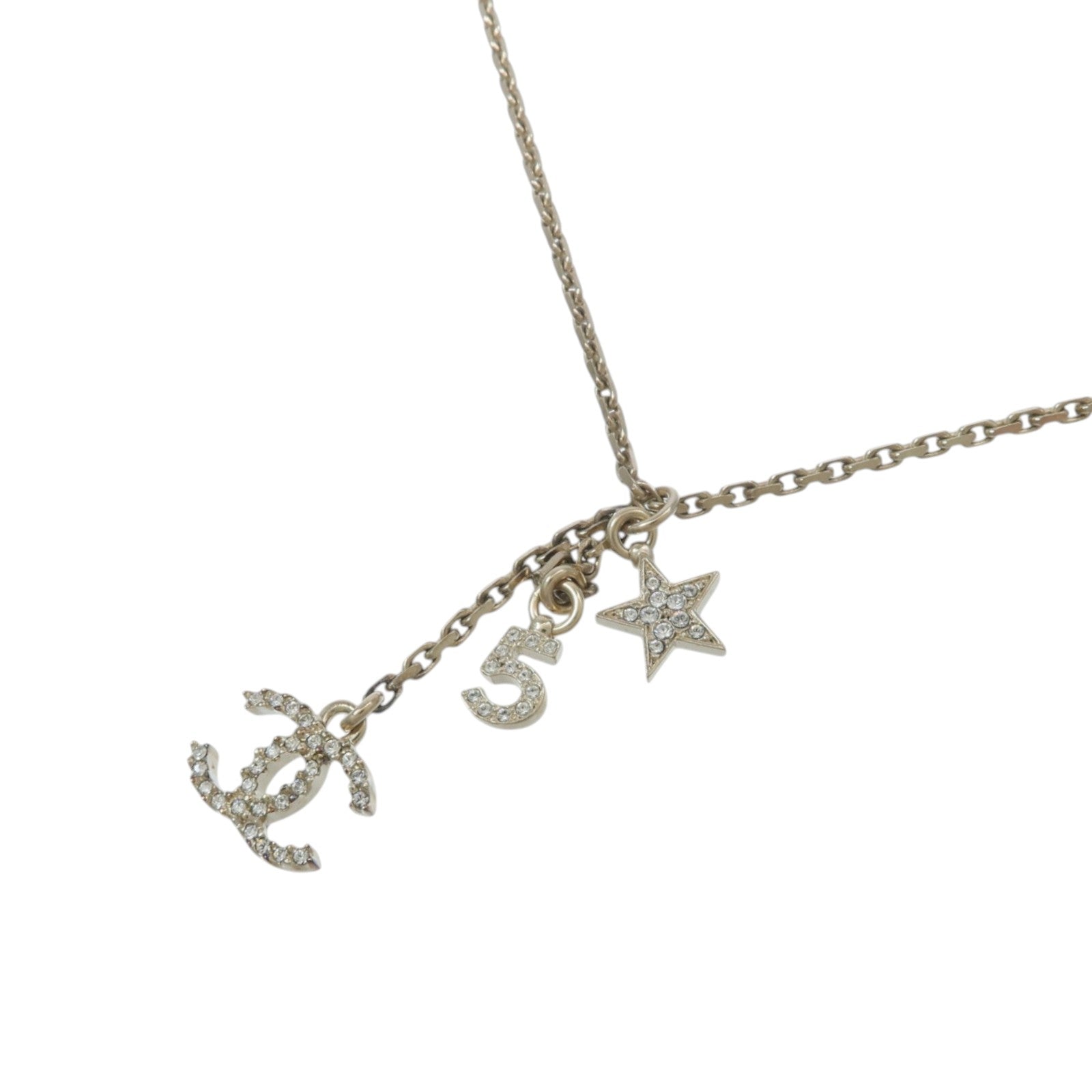 CHANEL 金屬No.5 Star Pendant Nacklace項鍊
