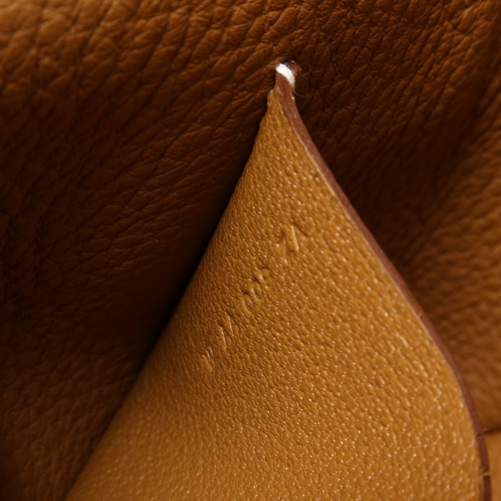 HERMES Clemence皮革Videpoches肩背袋Gold