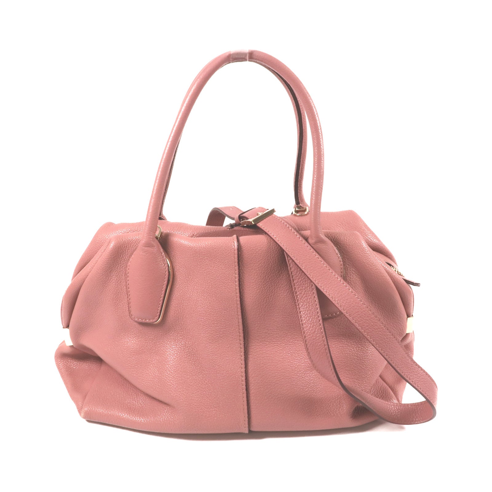 TOD'S 牛皮皮革Shoulder Bag金扣手挽肩背兩用袋