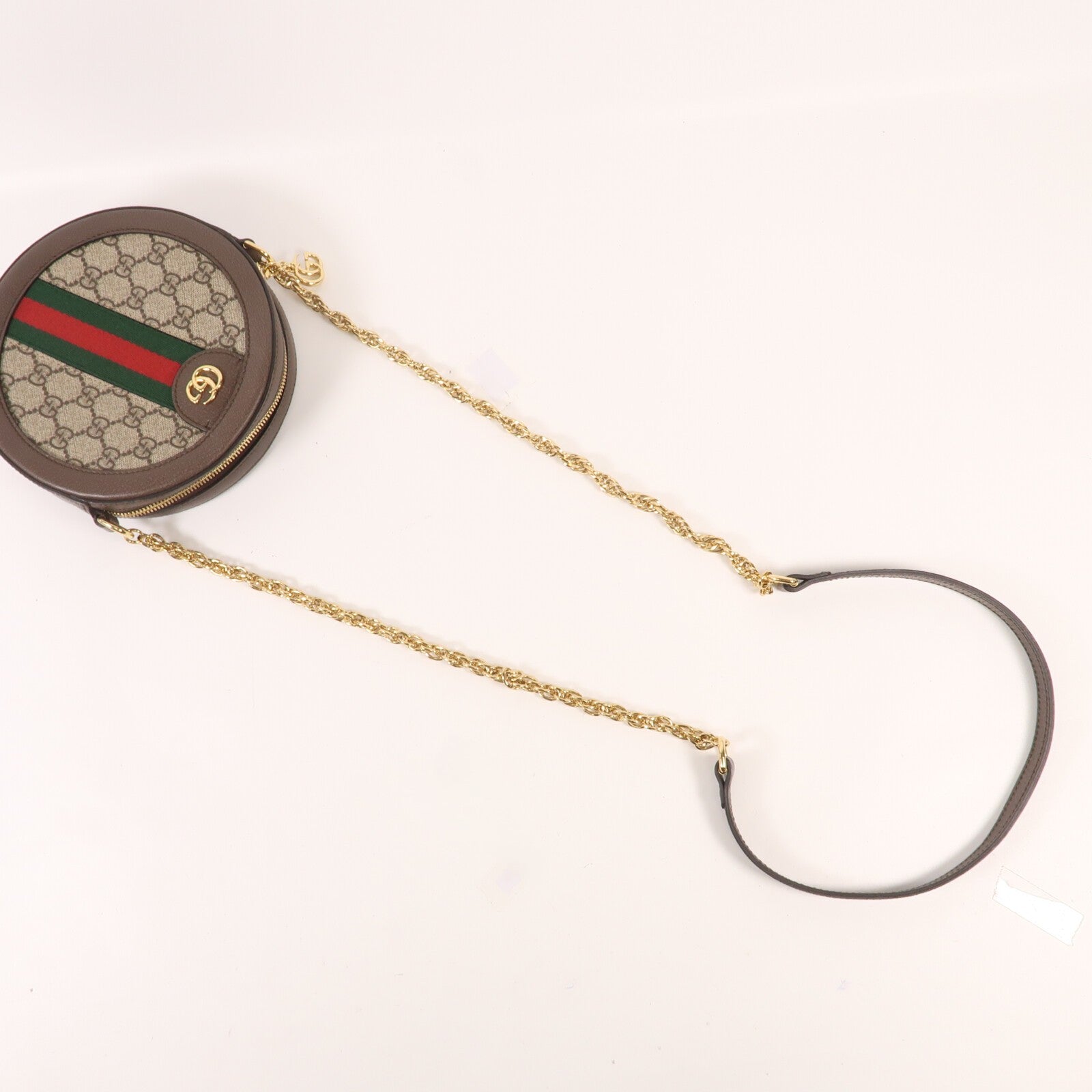 GUCCI 塗層帆布Ophidia GG Mini金扣鏈帶肩背袋