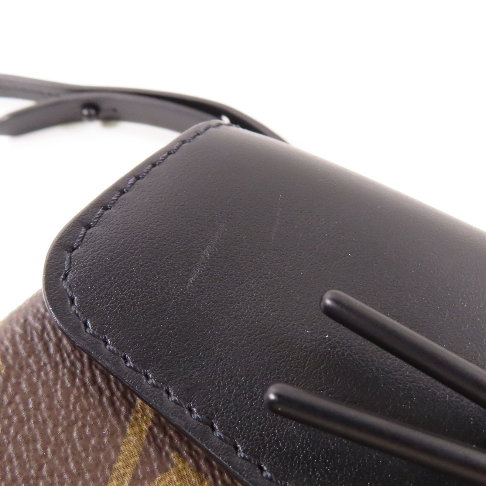LOUIS VUITTON LV Steamer Nano Shoulder Bag M80327 Monogram Brown/Black