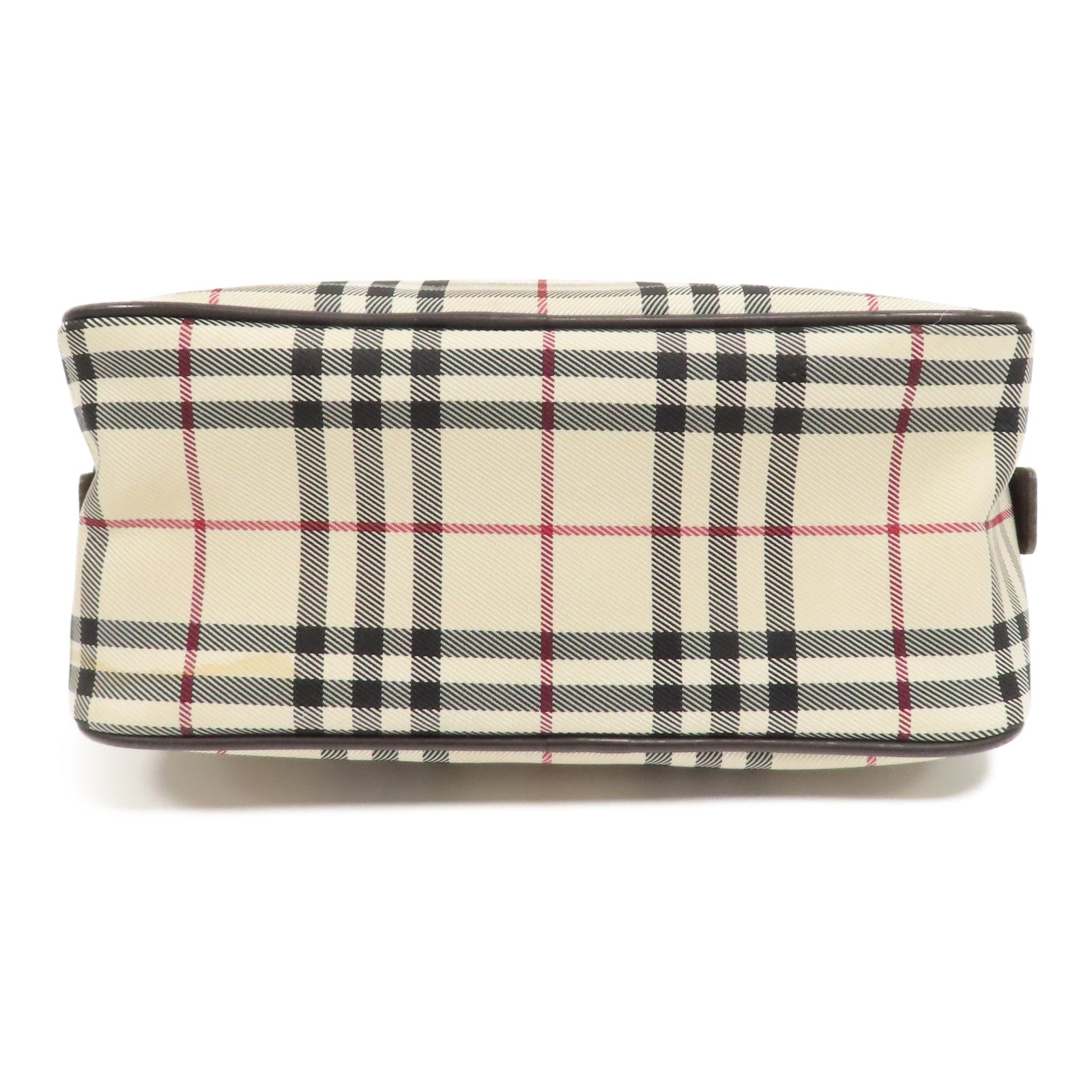 BURBERRY 帆布Hand Bag銀扣手挽袋米色/啡色