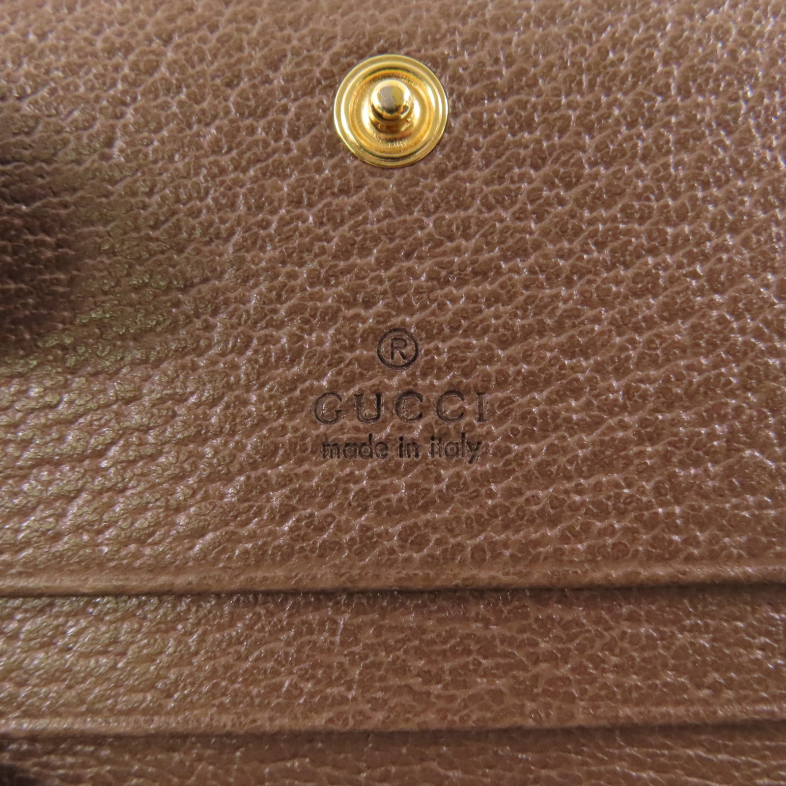 GUCCI 塗層帆布Ophidia GG Wallet金扣錢包
