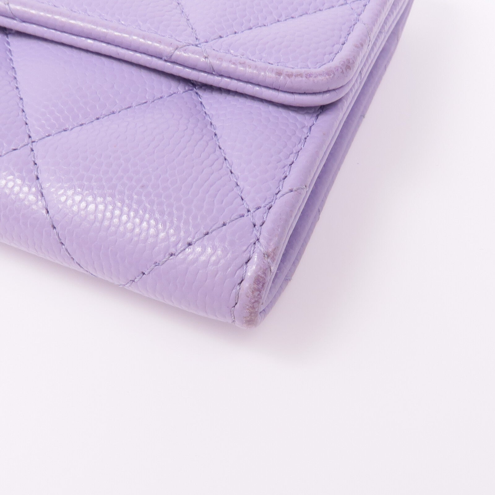 CHANEL 牛皮皮革Wallet金扣錢包