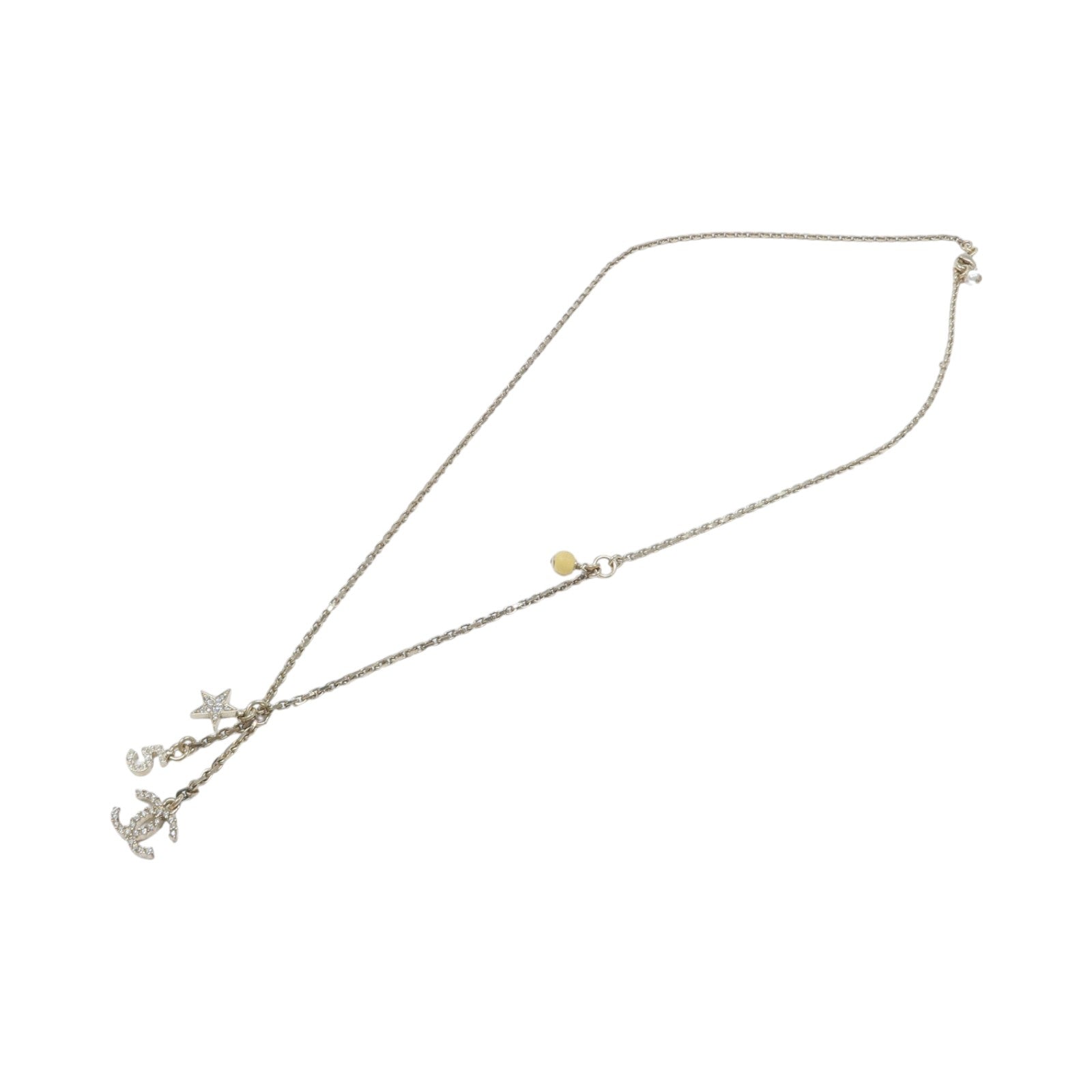 CHANEL 金屬No.5 Star Pendant Nacklace項鍊