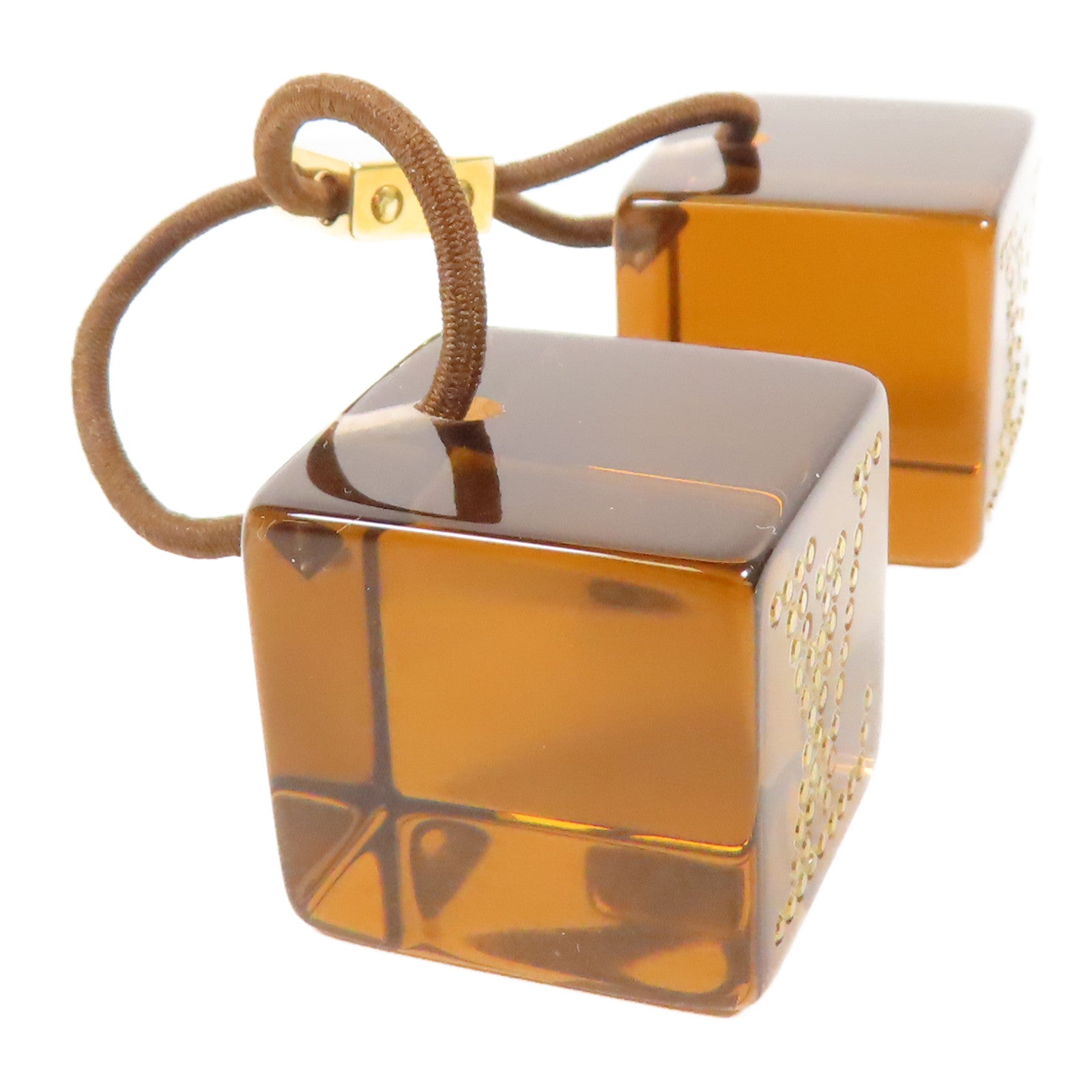 LOUIS VUITTON PVC Hair Cube金扣髮圈