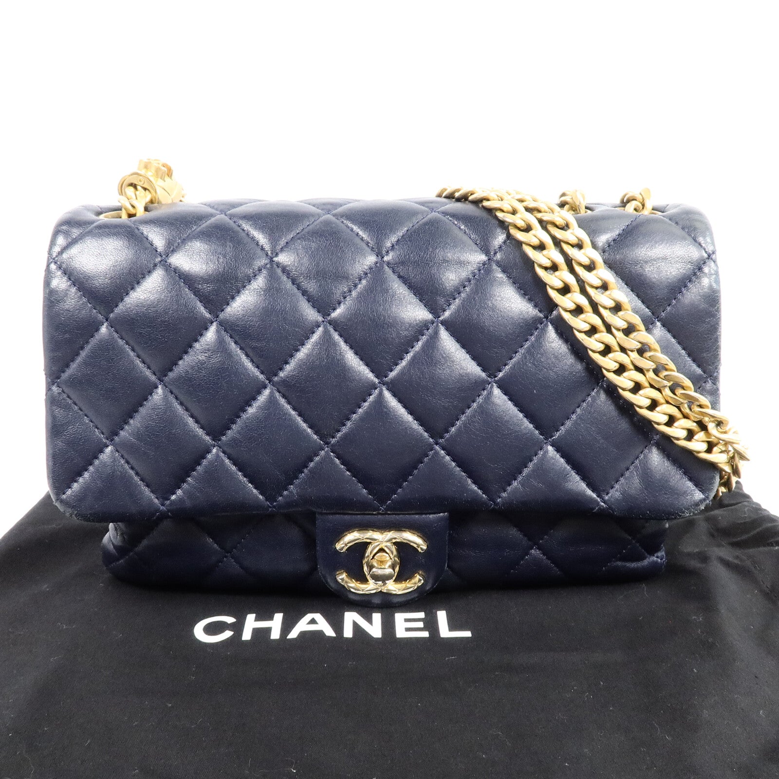 CHANEL 羊皮皮革Chain Shoulder Bag鏈帶肩背袋