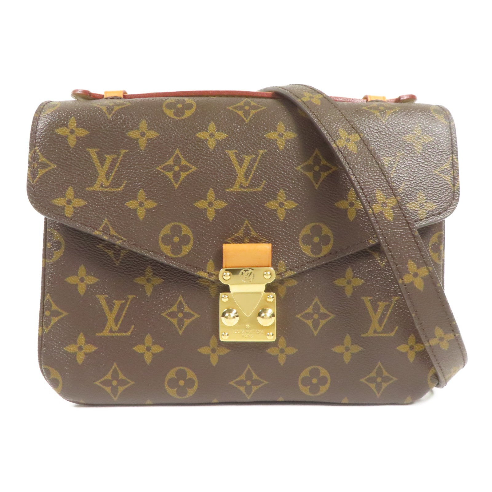 LOUIS VUITTON LV GHW Pochette Metis MM 2way Bag M44875 Monogram Brown