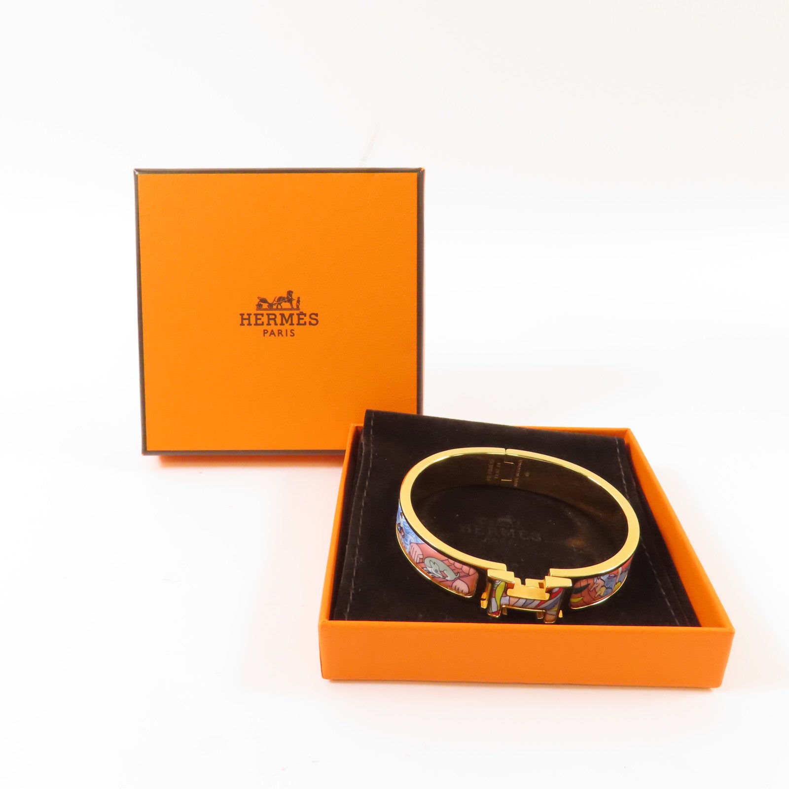 HERMES 金屬Clic H金扣手鐲