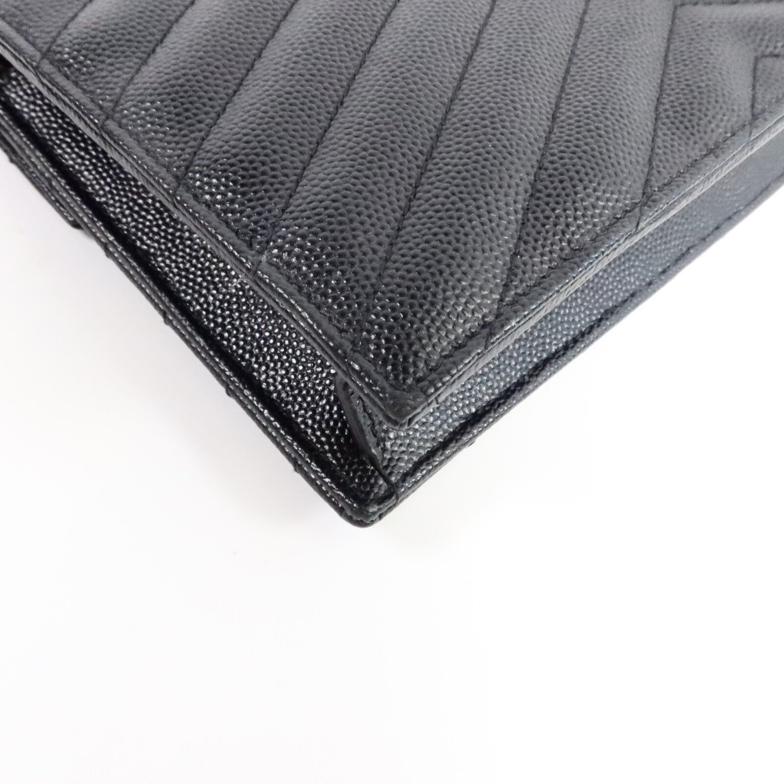 SAINT LAURENT 牛皮皮革Cassandre Envelope Chain Wallet鏈帶肩背袋