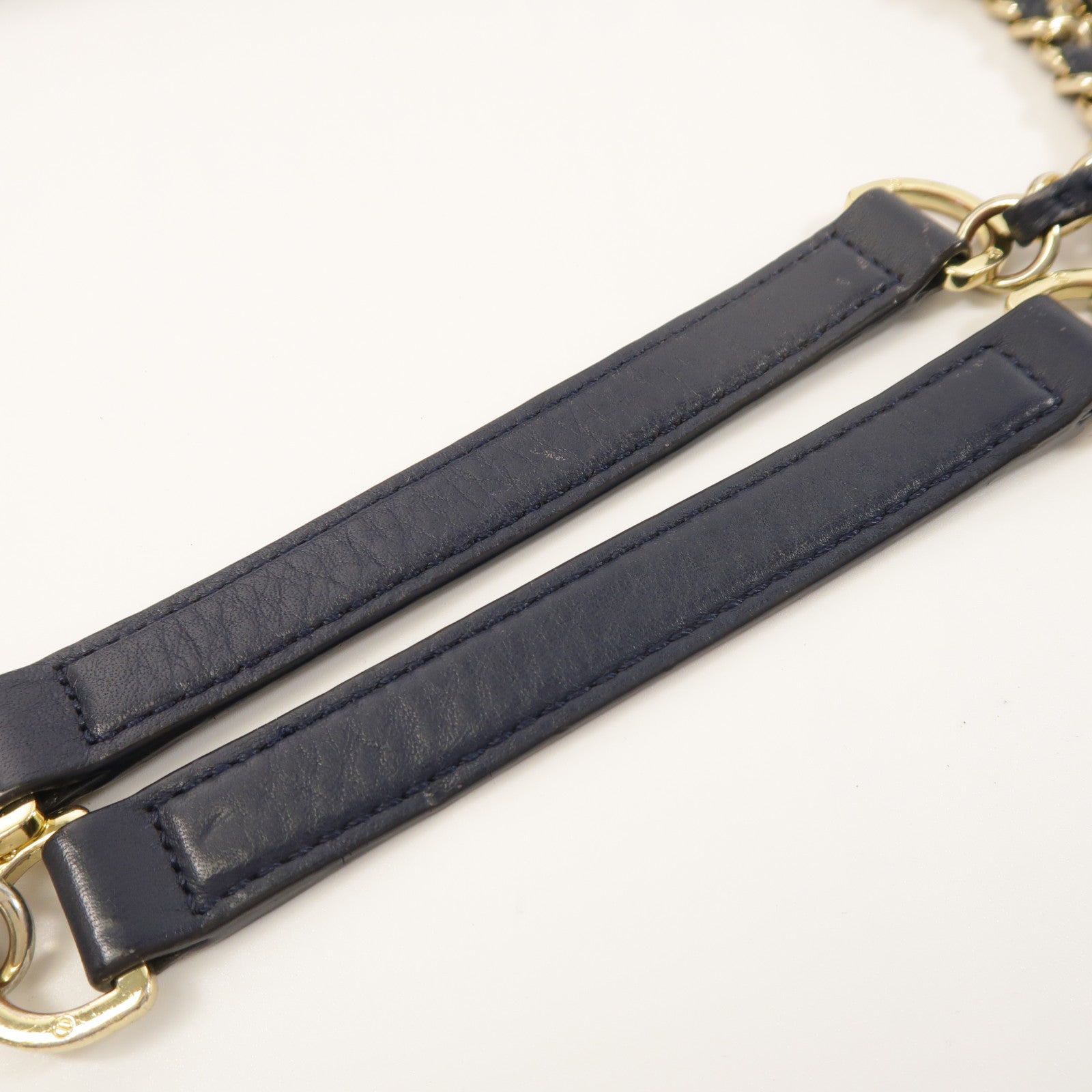 Tory Burch 牛皮皮革Chain Shoulder金扣鏈帶肩背袋