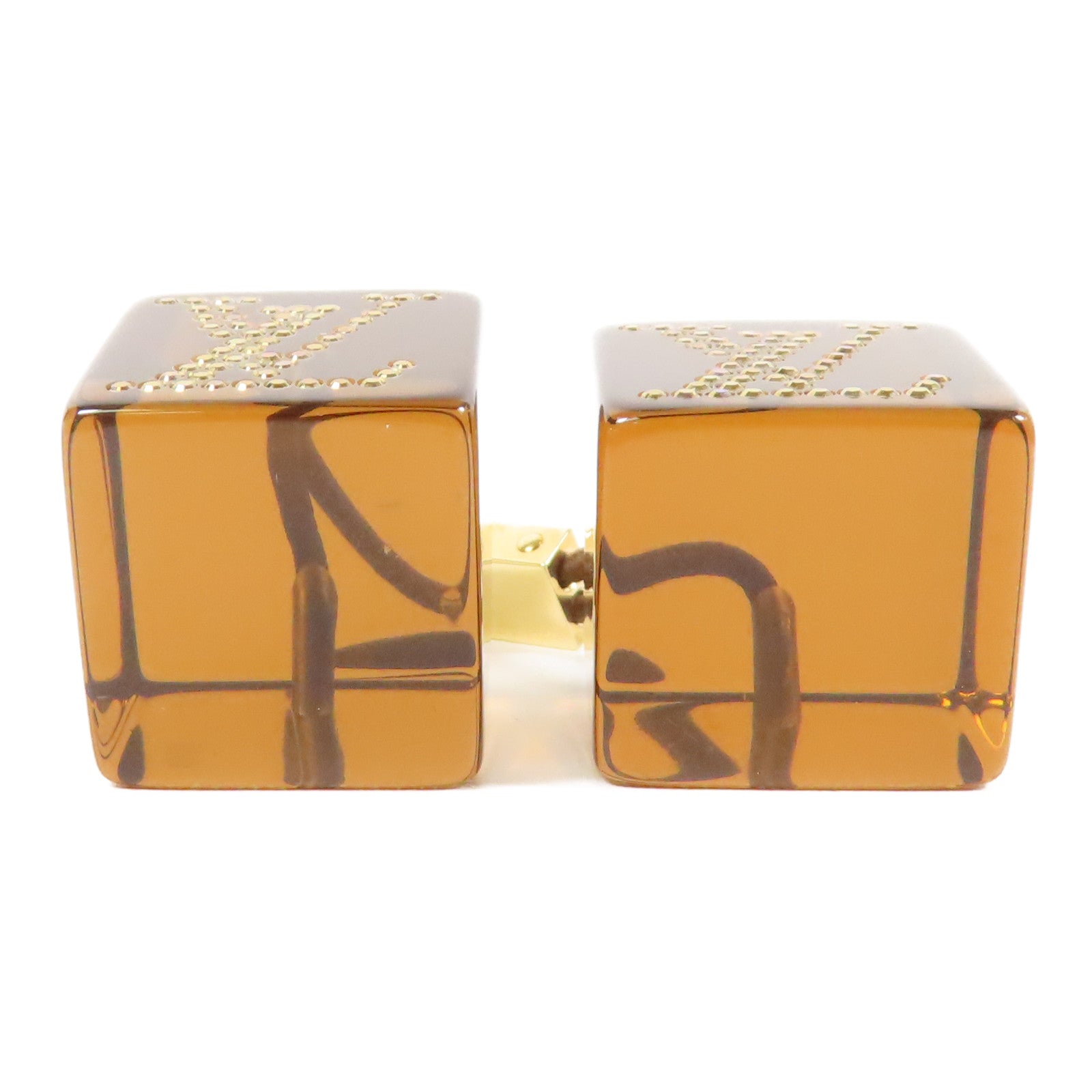 LOUIS VUITTON PVC Hair Cube金扣髮圈
