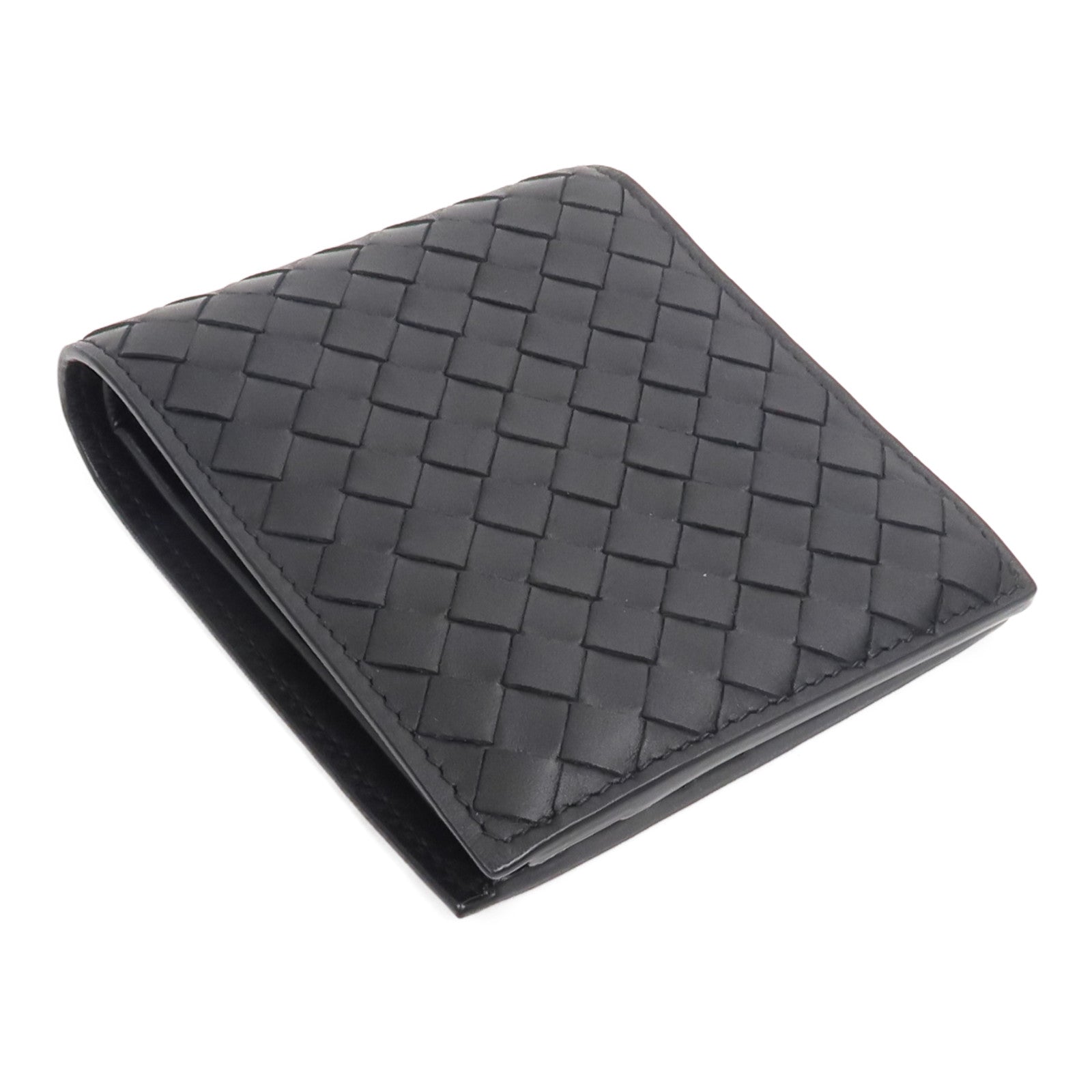 BOTTEGA VENETA 牛皮皮革Intrecciato Bi-Fold Wallet錢包